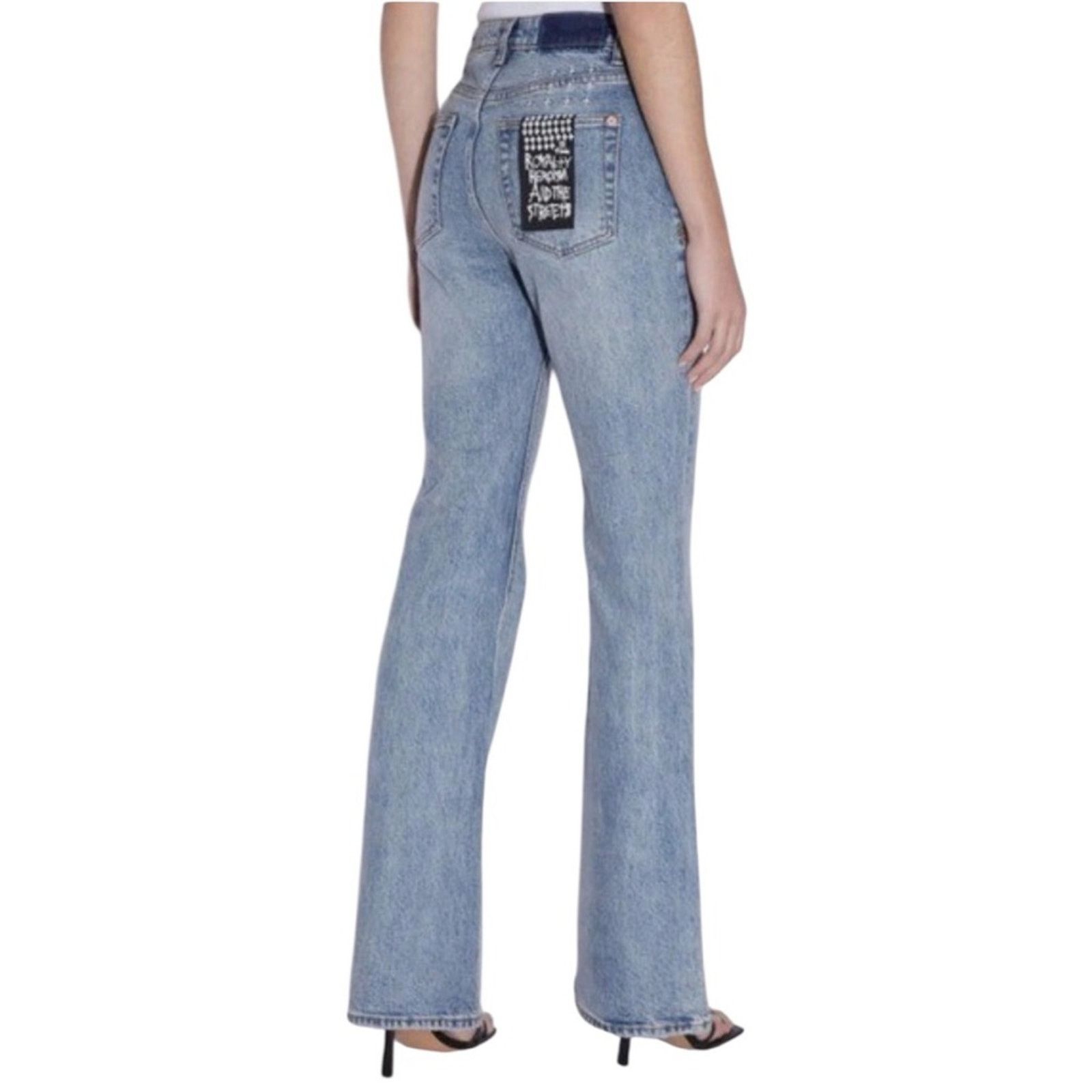 Ksubi Ksubi Soho Lifetime Bootcut Leg Blue Jeans Size 40" / US 18 - 2 Thumbnail