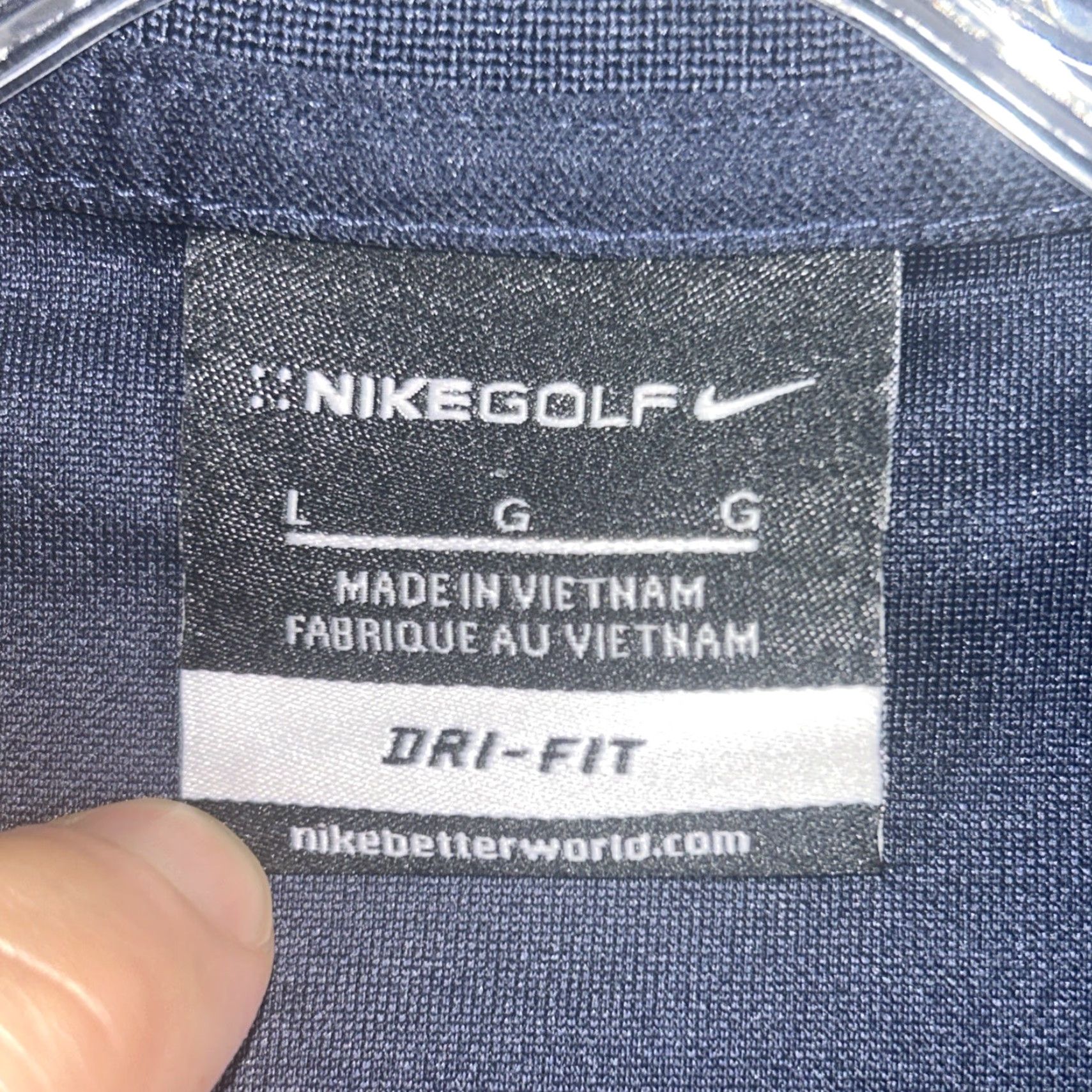 Nike Nike Golf Dri Fit Polo Shirt MLB Mens L Short Sleeve Blue Size US L / EU 52-54 / 3 - 5 Thumbnail