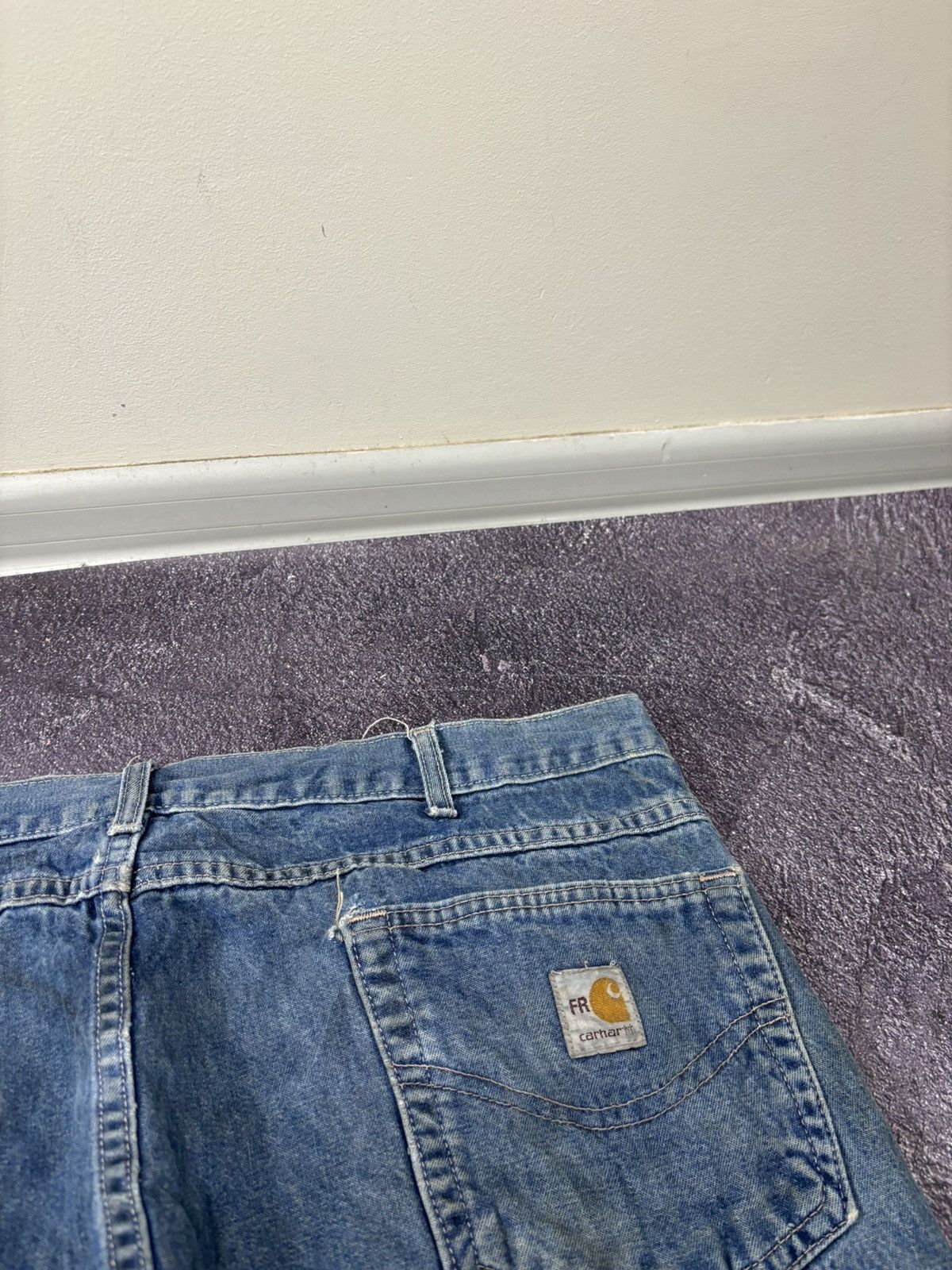 Carhartt Vintage 90s Carhartt Flame Resistant USA Work Denim Jeans Size US 40 / EU 56 - 7 Thumbnail