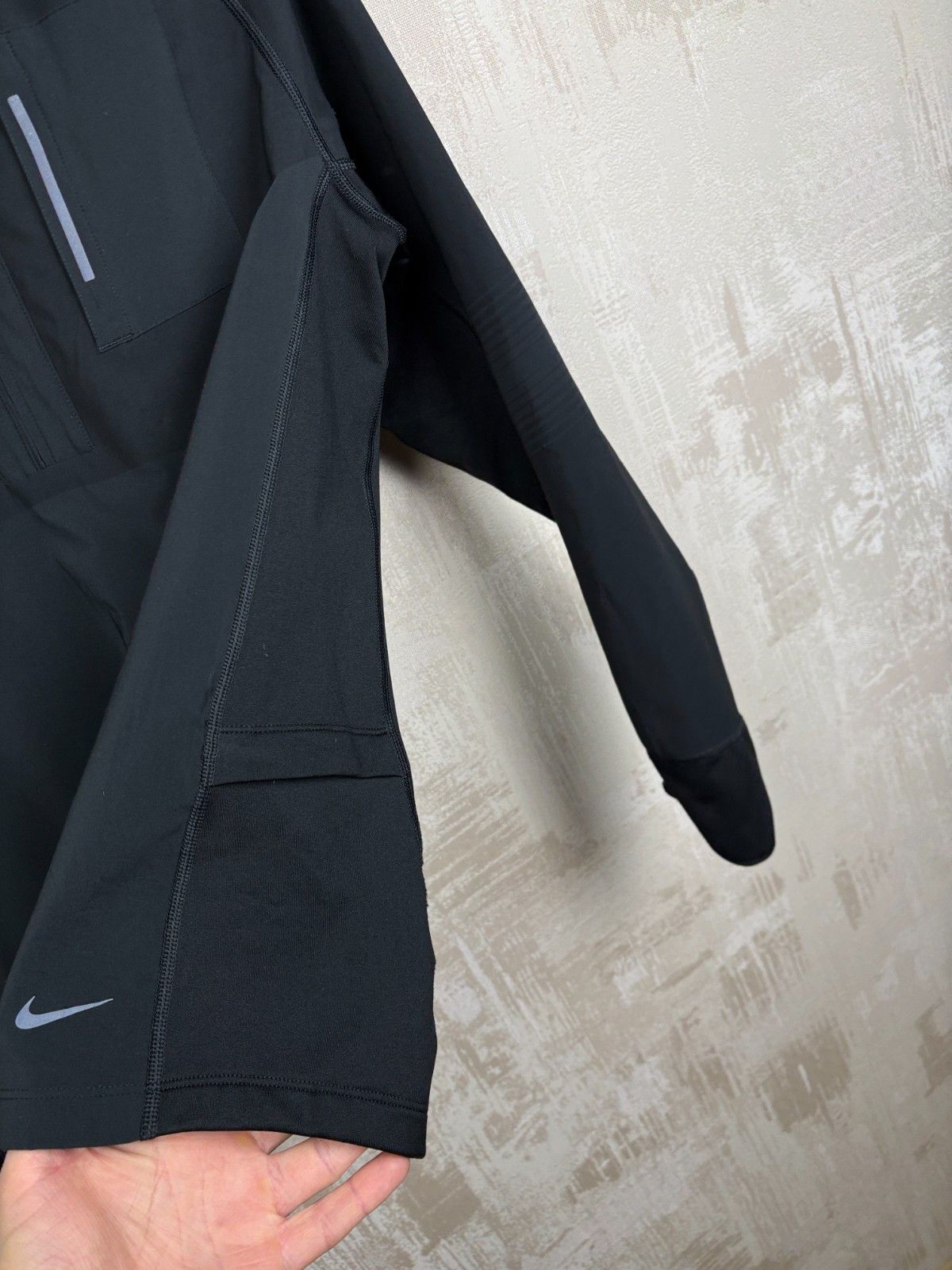 Nike Nike Running Dri-Fit Half Zip Thermal Hoodie Fleece Lined Size US M / EU 48-50 / 2 - 9 Thumbnail