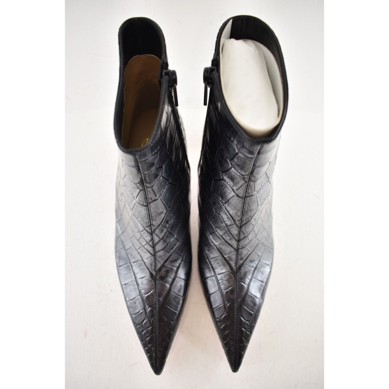 Christian Louboutin Christian Louboutin Condora Booty 55 Black Silver Croc Ali Size US 8 / IT 38 - 10 Thumbnail