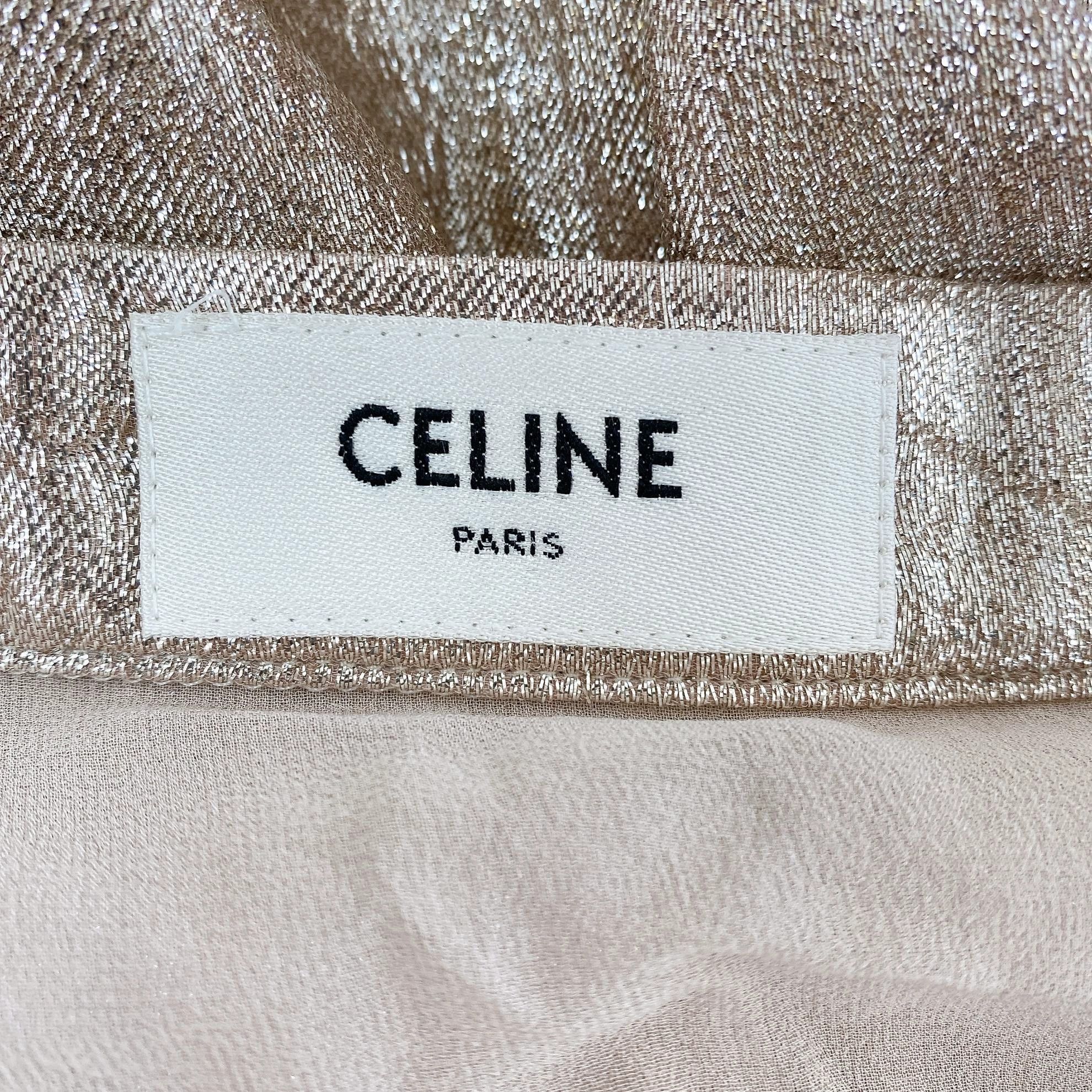Celine Celine Women's Pink Silver-Threaded Pleated Skirt 36 Size 25" / US 0 / IT 36 - 7 Thumbnail