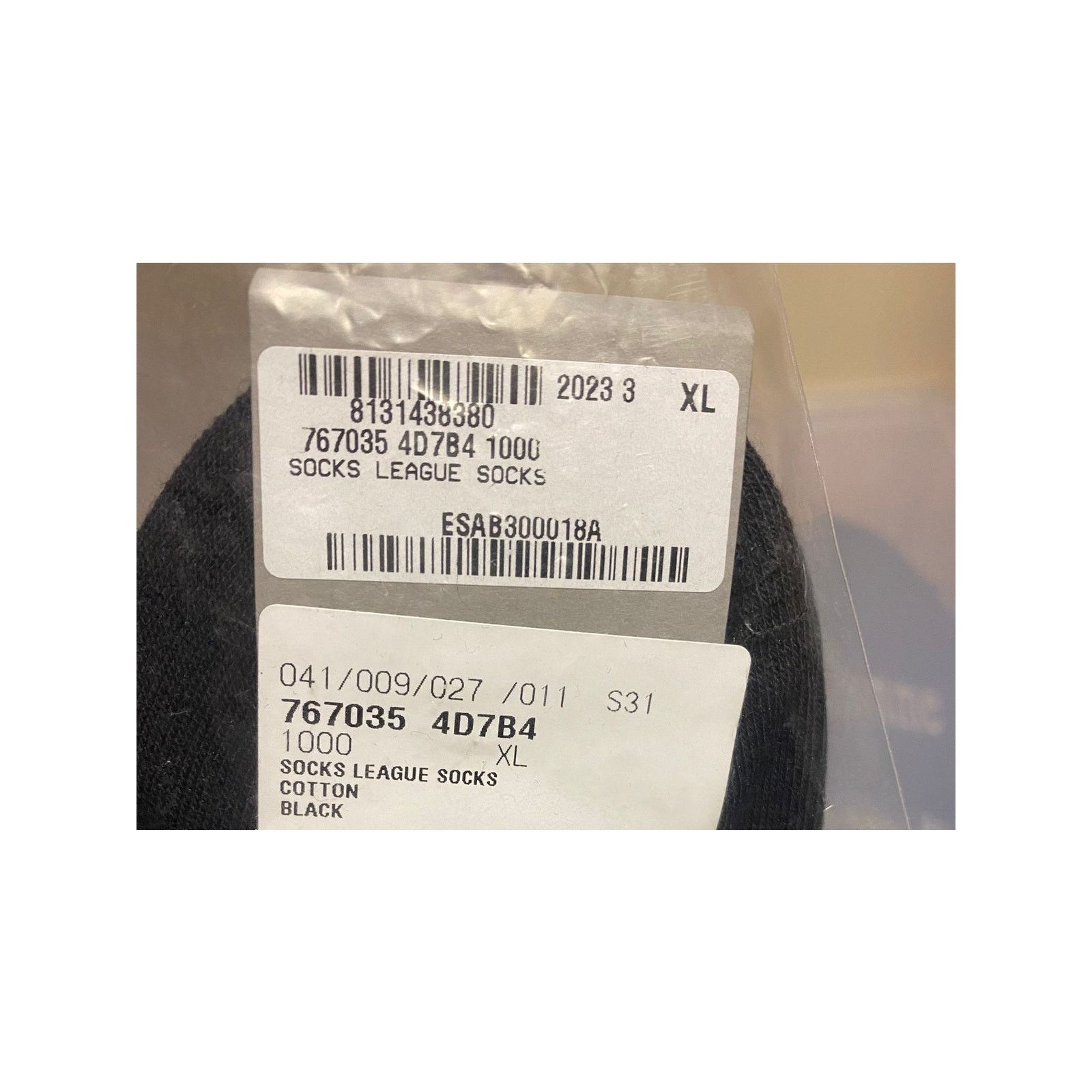 Balenciaga o1rshd1 Size: XL / Socks League Socks 1000 in Black Size ONE SIZE - 8 Thumbnail