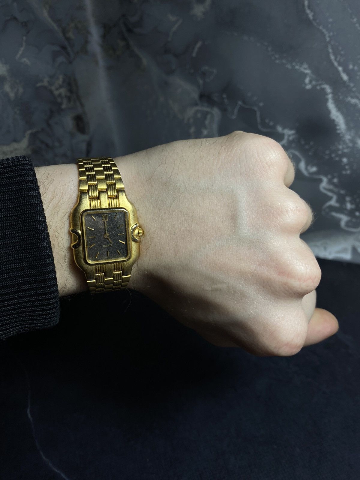 Vintage Philip Persio Gold Watch – Vintage Elegance Japanese Brand Size ONE SIZE - 1 Thumbnail