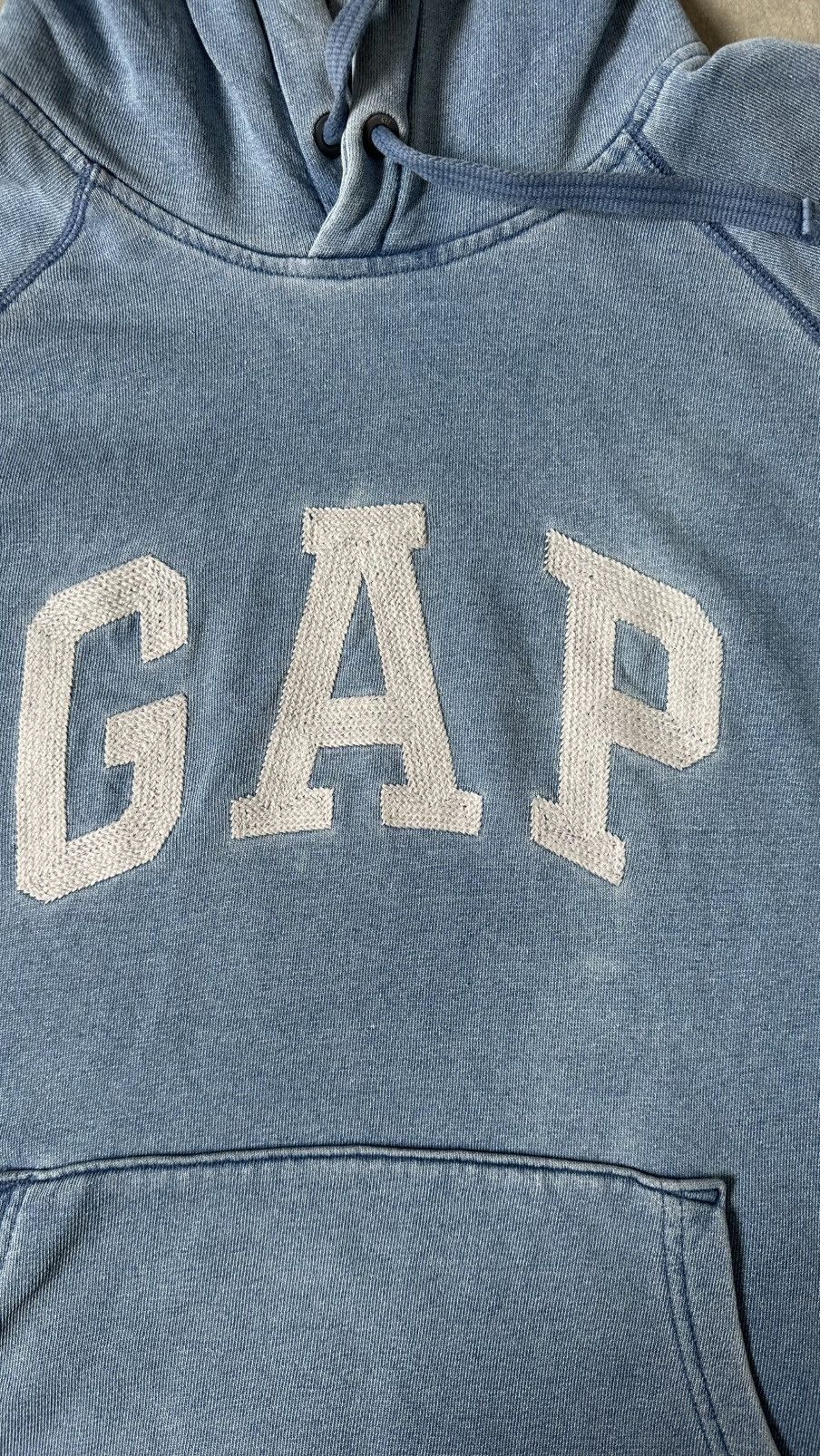 Gap VINTAGE GAP DENIM COLOUR HOODIE Size US M / EU 48-50 / 2 - 4 Thumbnail