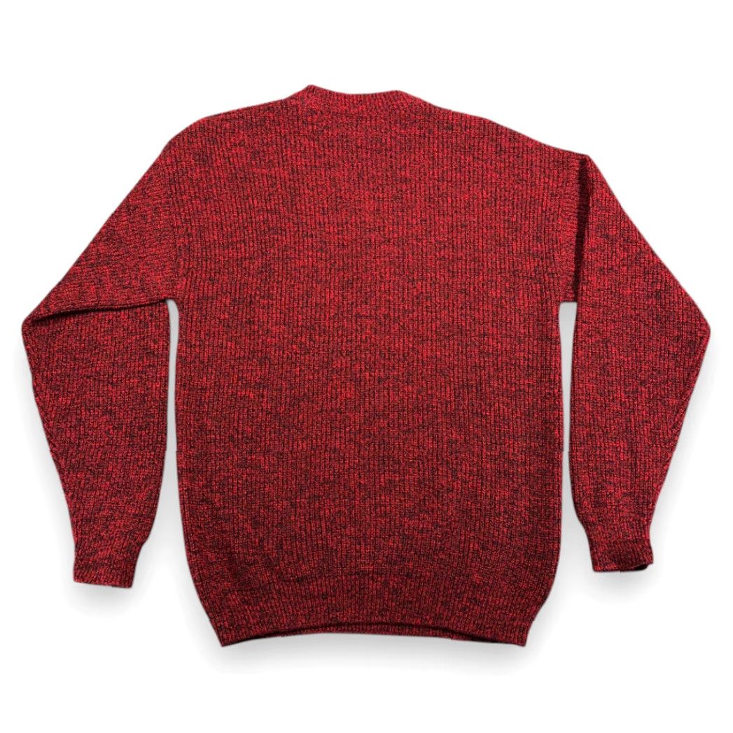 Vintage VINTAGE Le Tigre Sweater Adult LARGE TALL Red Black Speckled Chunky Knit USA 90s Mens Size US L / EU 52-54 / 3 - 3 Thumbnail