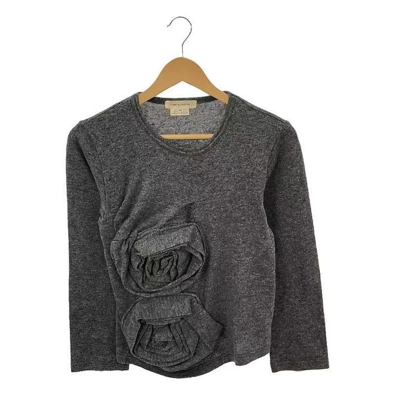 Comme des Garcons Comme Des Garcons Long Sleeve Sweater with Grey Rose Stand Size XS / US 0-2 / IT 36-38 - 1 Thumbnail