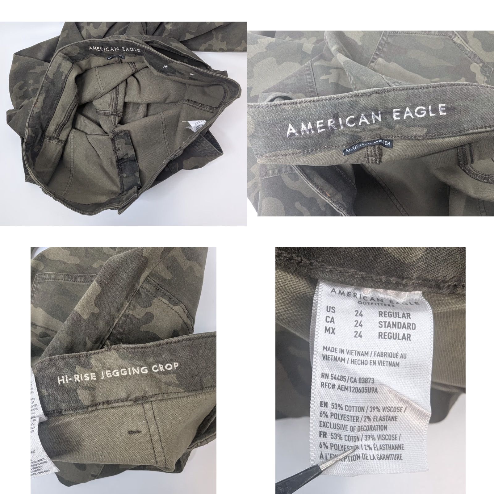 American Eagle Outfitters American Eagle Outfitters Jeans Camo Plus Size 24 Jegging High Rise Stretch 5-Pocket Denim Women’s Pants Size 42" / US 20 - 8 Thumbnail