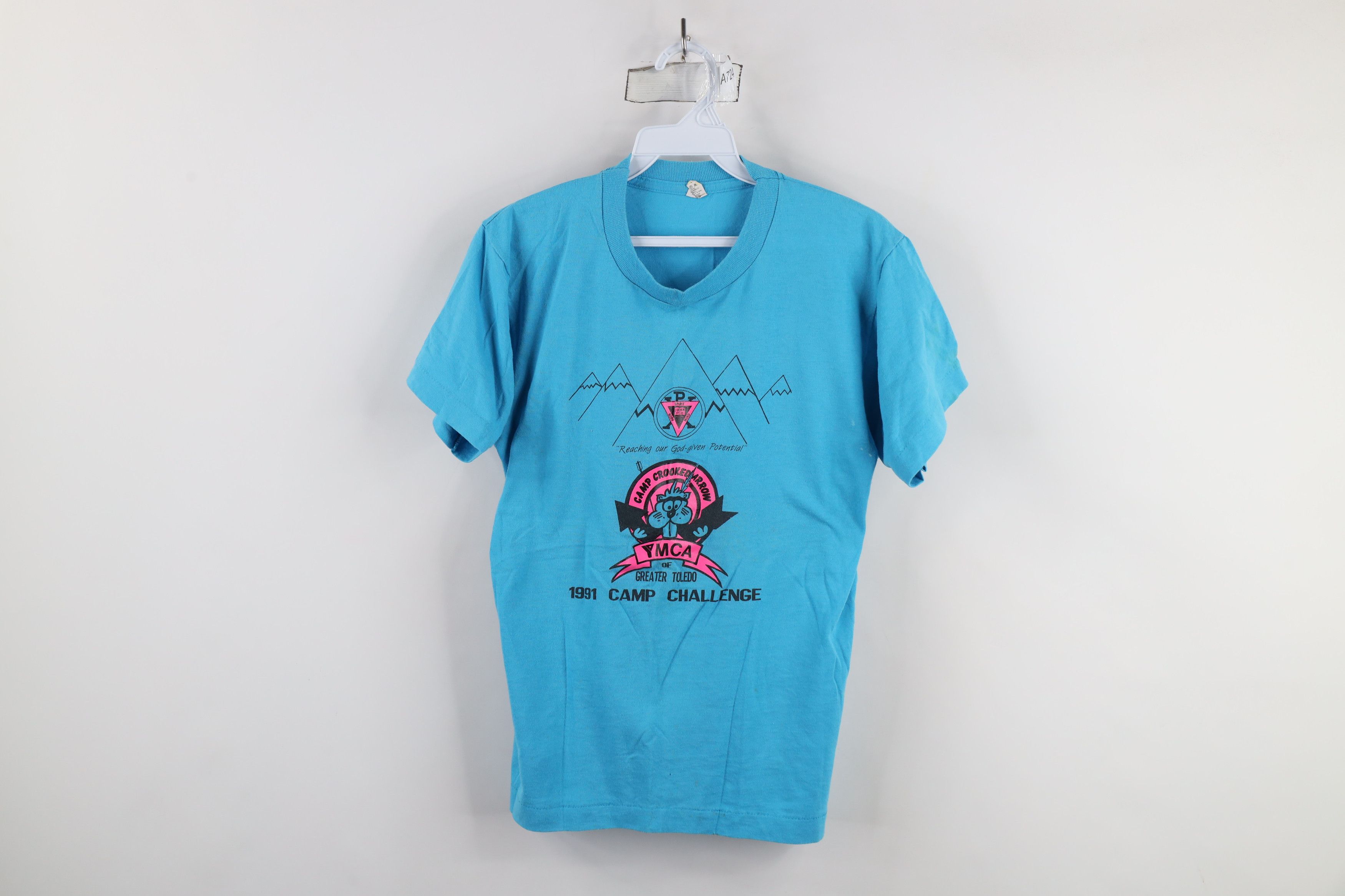 Vintage Vintage 90s Camp Crooked Arrow YMCA Toledo T-Shirt USA Size S / US 4 / IT 40 - 1 Thumbnail