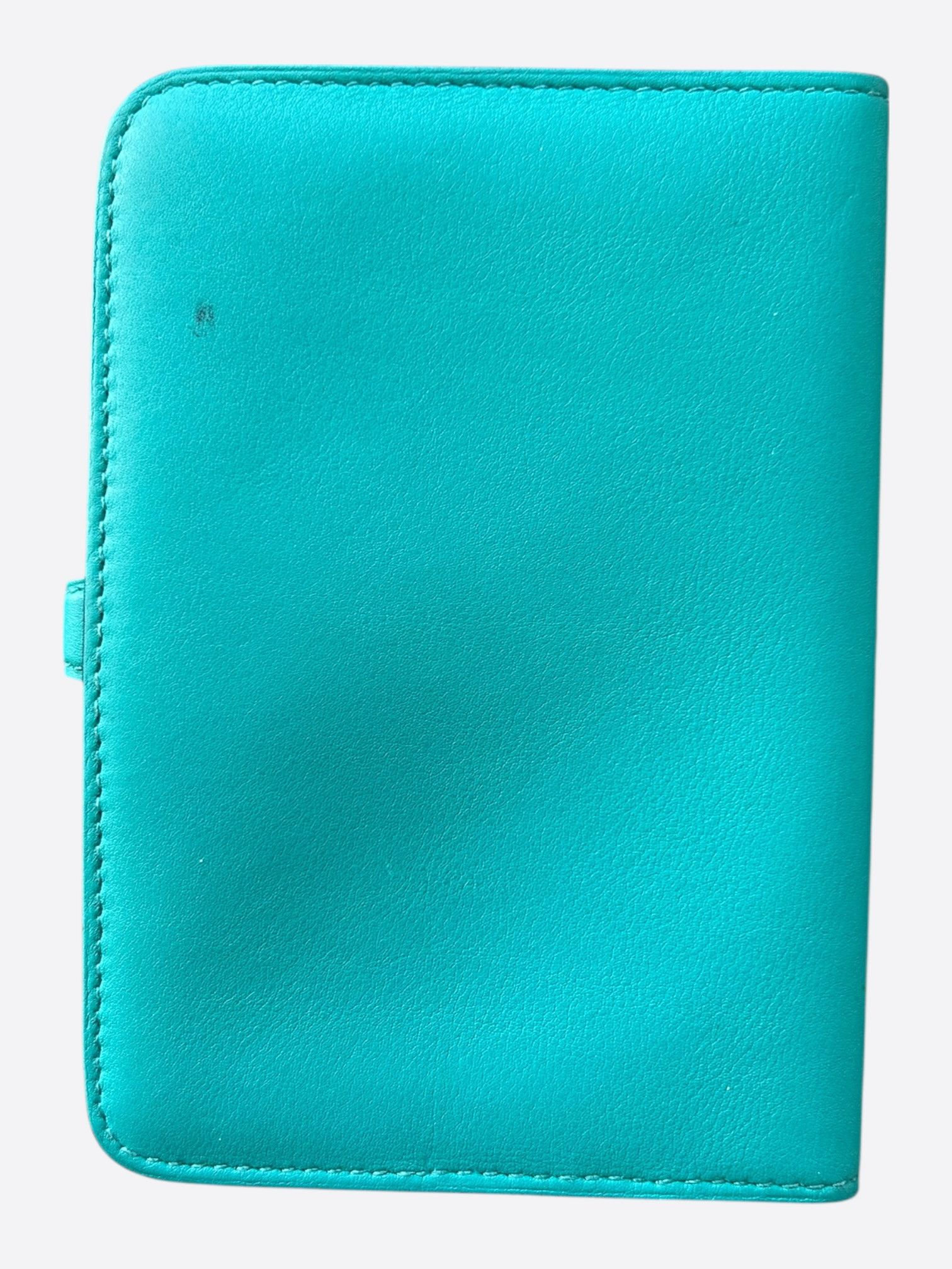 Hermes Hermes Blue Swift & Palladium Hardware Compact Dogon Wallet Size ONE SIZE - 2 Thumbnail
