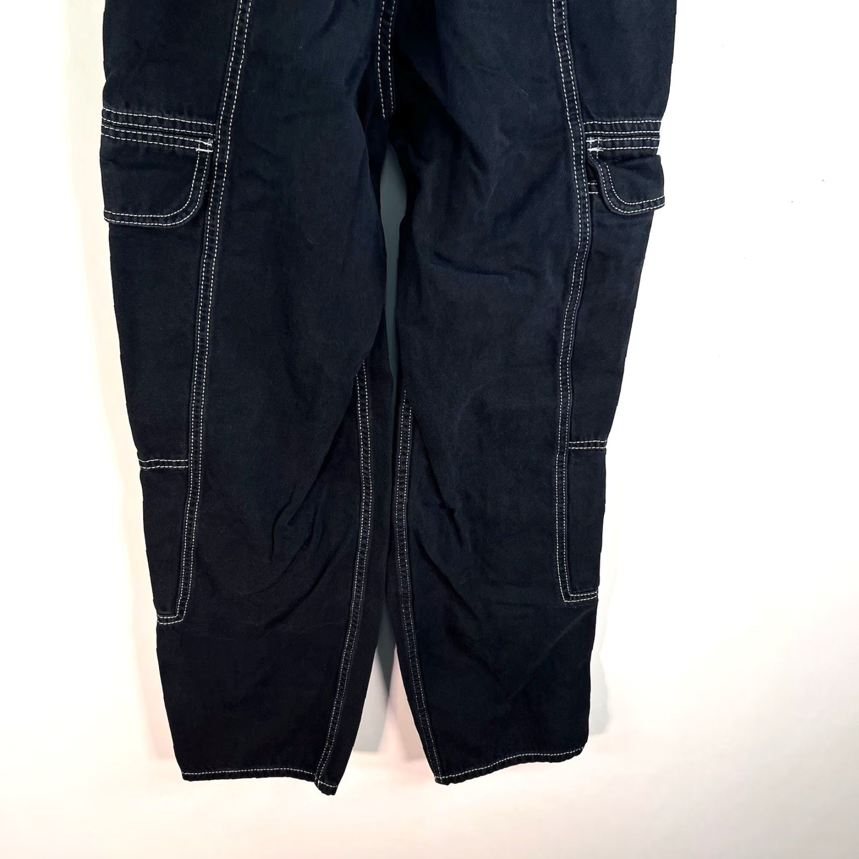 Urban Outfitters Vintage Urban Outfitters BDG Skate Cargo Jeans Pants Women Size 25 Black 90s Retro Size 42" / US 20 - 7 Thumbnail