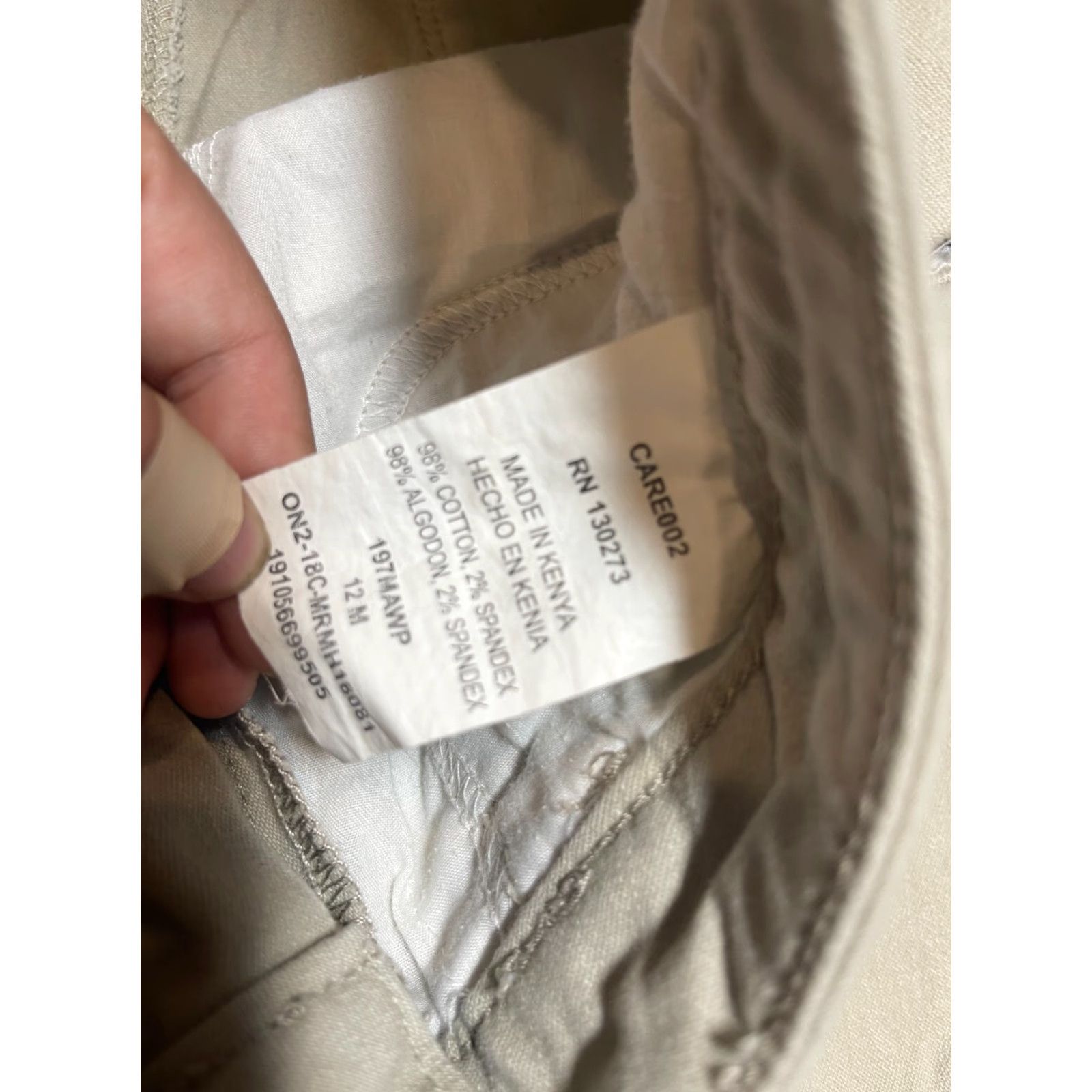 Lee Lee Shorts Bermuda Womens Size 12 Regular Khaki Beige Stretch M Size 34" / US 12 / IT 48 - 5 Thumbnail
