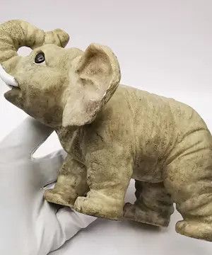Vintage 80s Vintage Very Rare Collectible Elephant Figurine 359g Size ONE SIZE - 5 Thumbnail