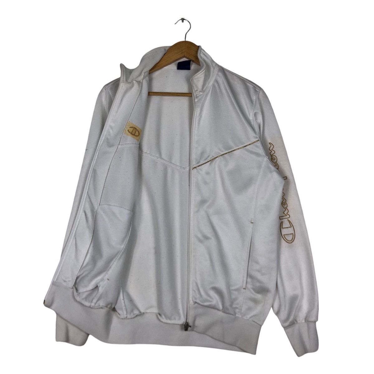 Champion × Vintage Vintage Sweater Champion White Streetwear Small Size US S / EU 44-46 / 1 - 9 Thumbnail