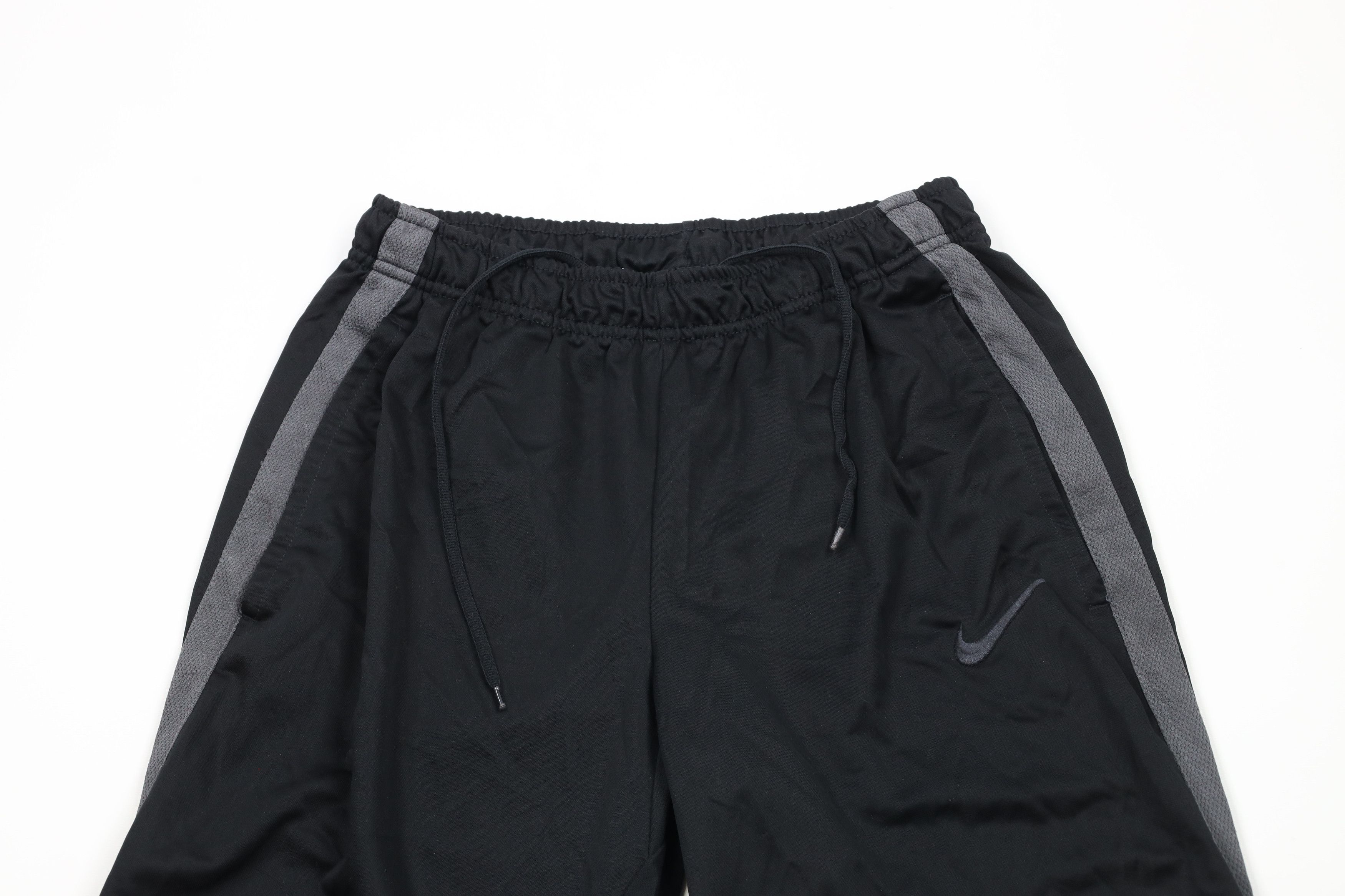 Nike × Vintage Vintage Y2K Nike Scott Mini Swoosh Wide Leg Pants Black Size US 34 / EU 50 - 2 Thumbnail