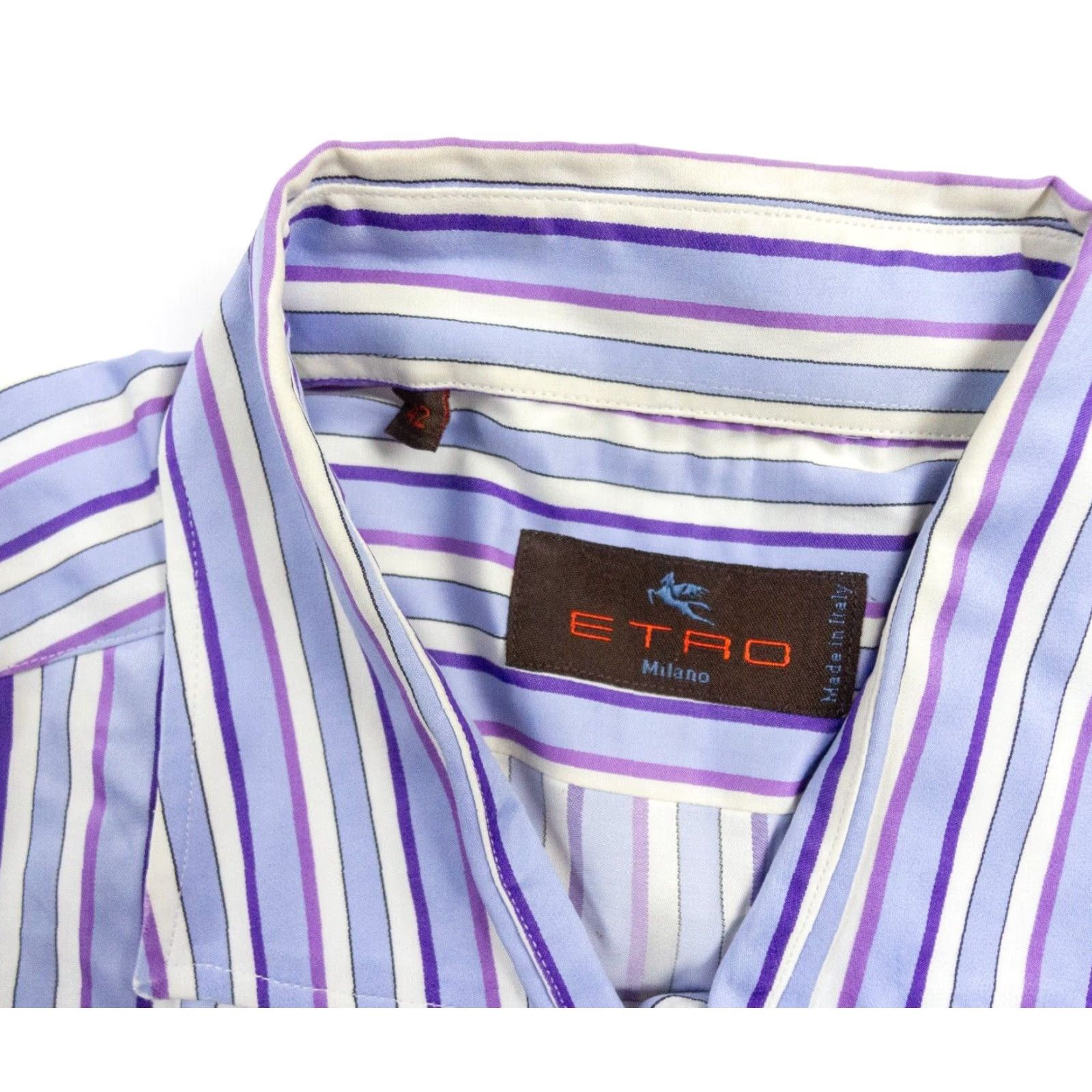 Etro ETRO Shirt Mens 42 Button Up Long Sleeve Striped Collared Adult Preppy Italy Size US XS / EU 42 / 0 - 5 Thumbnail