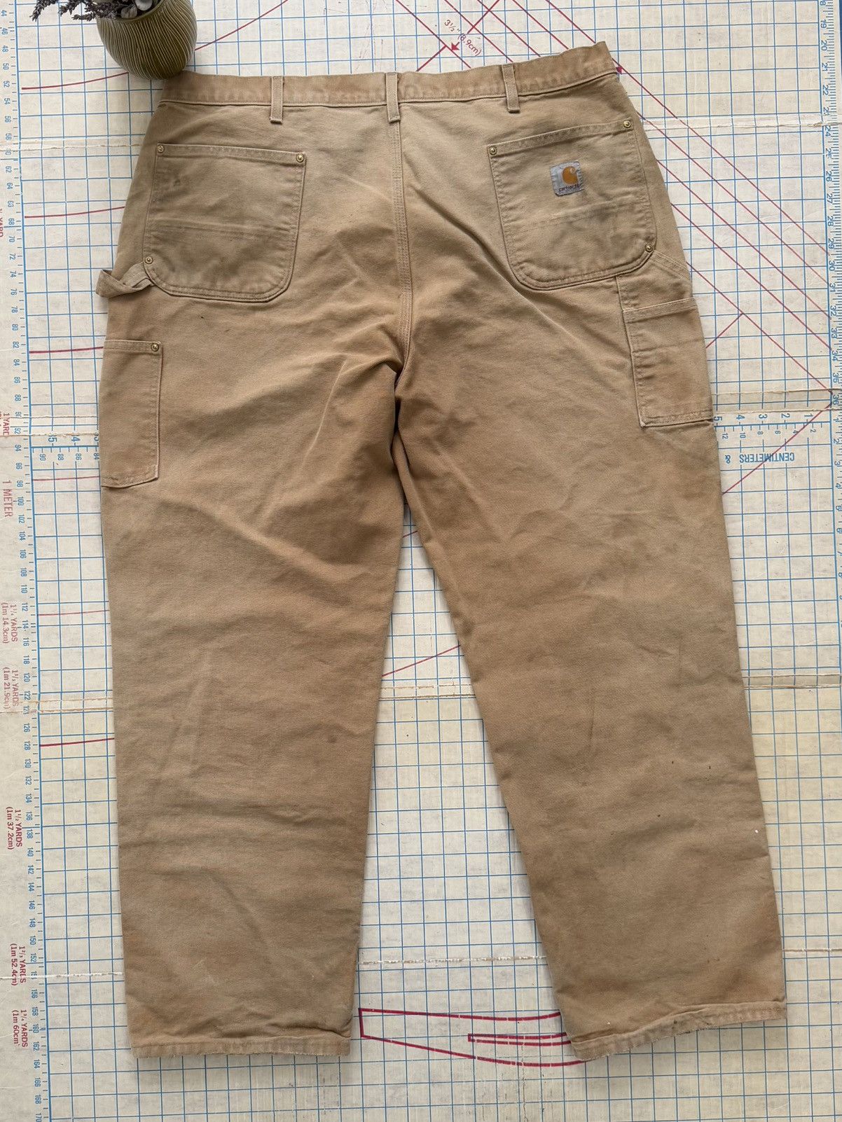 Carhartt Carhartt Double Knee Work Pants Tan Duck Canvas 44x32 Loose Size US 44 / EU 60 - 9 Thumbnail