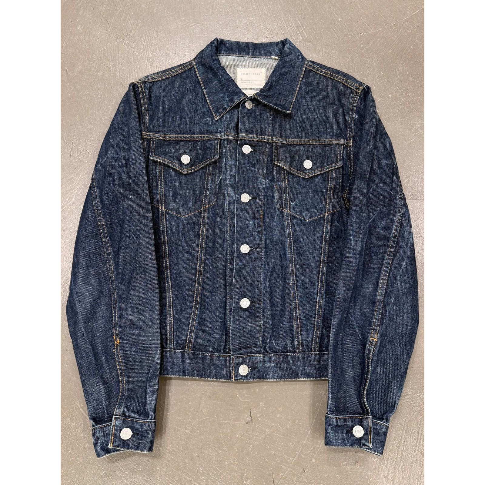 Helmut Lang Helmut Lang 1999 Coated Black Denim Jacket | Grailed