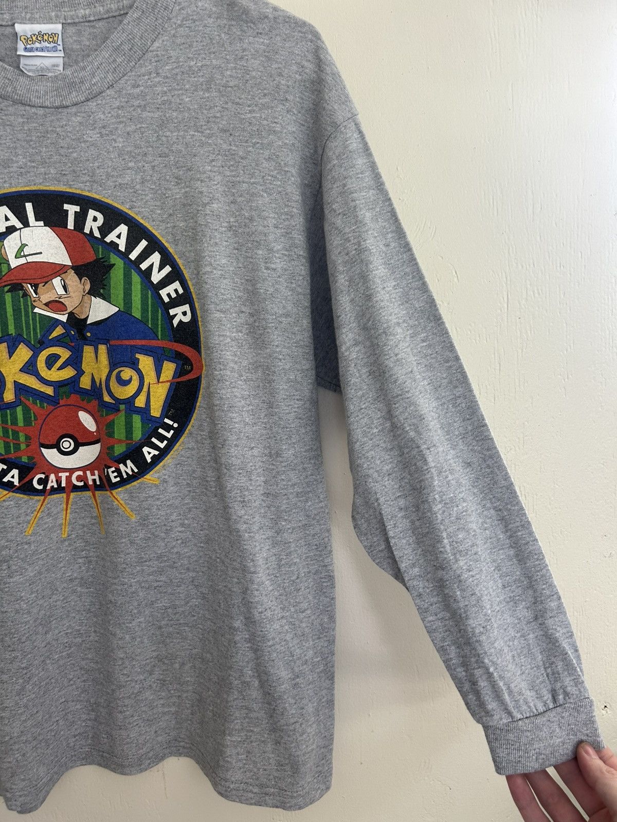 Pokemon Vintage Pokémon Ash Official Trainer Graphic Longsleeve Size US M / EU 48-50 / 2 - 5 Thumbnail