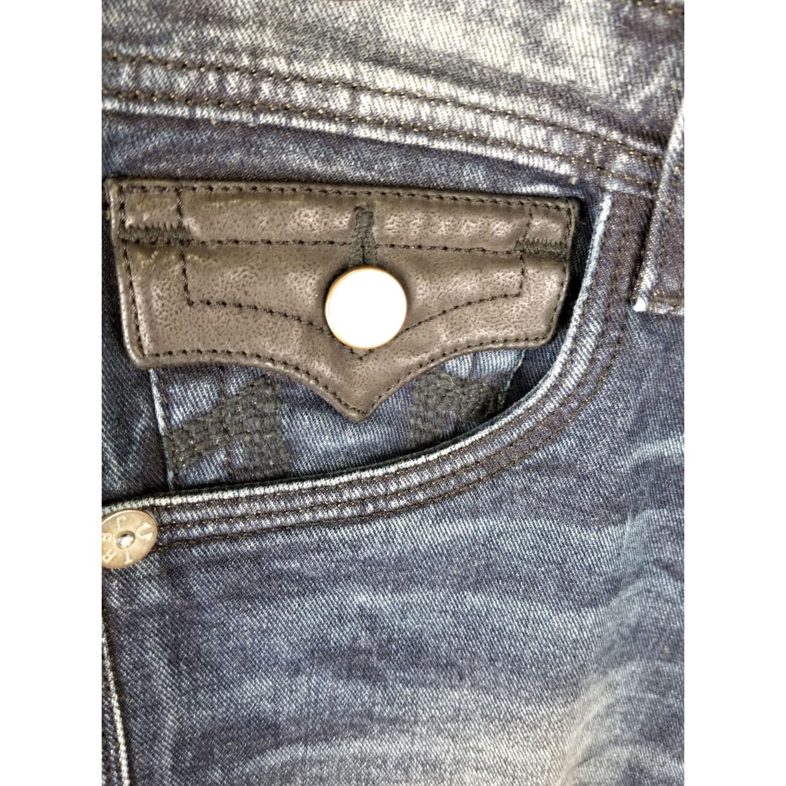 True Religion TRUE RELIGION Ricky Jeans SZ 32 Base Straight Jeans Men Blue 30in Inside Leg 40in Outside Leg Mens Size US 32 / EU 48 - 5 Thumbnail