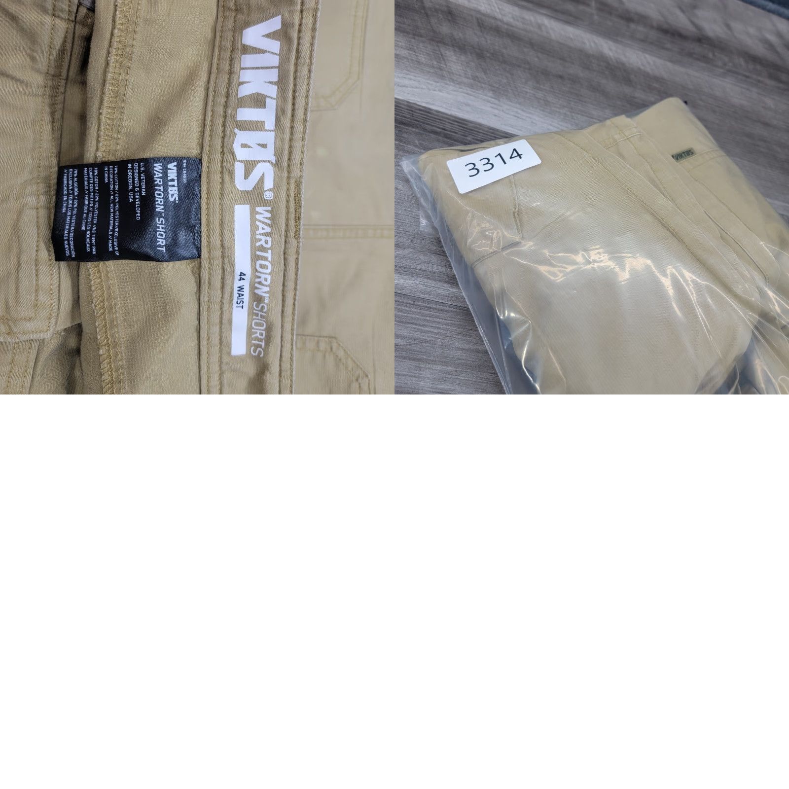 Vintage Viktos Shorts Mens 44 Tan Wartorn Ripstop Cargo Pockets Canvas Comfort Tactical Cargo Pocket Men 44 Brown Regular Mens Size US 44 / EU 60 - 9 Thumbnail