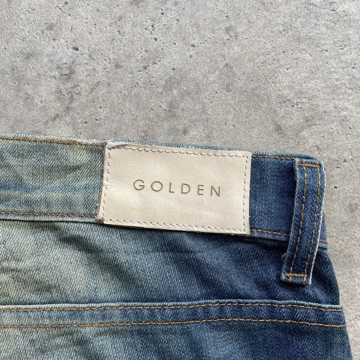 Beauty Beast × Jean W42💥 Vintage Golden Denim USA Double Knee Rusty Jeans Pants Size US 42 / EU 58 - 10 Thumbnail