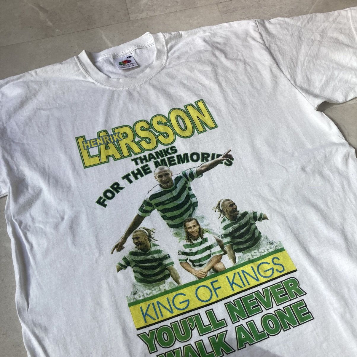 Rap Tees vintage henrik larsson celtic sweden soccer football tribute Size US XL / EU 56 / 4 - 2 Thumbnail