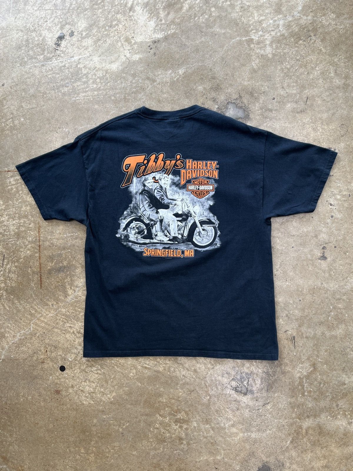 Harley Davidson Vintage Harley Davidson Fat Boy Sings Springfield Tee XL Size US XL / EU 56 / 4 - 5 Thumbnail