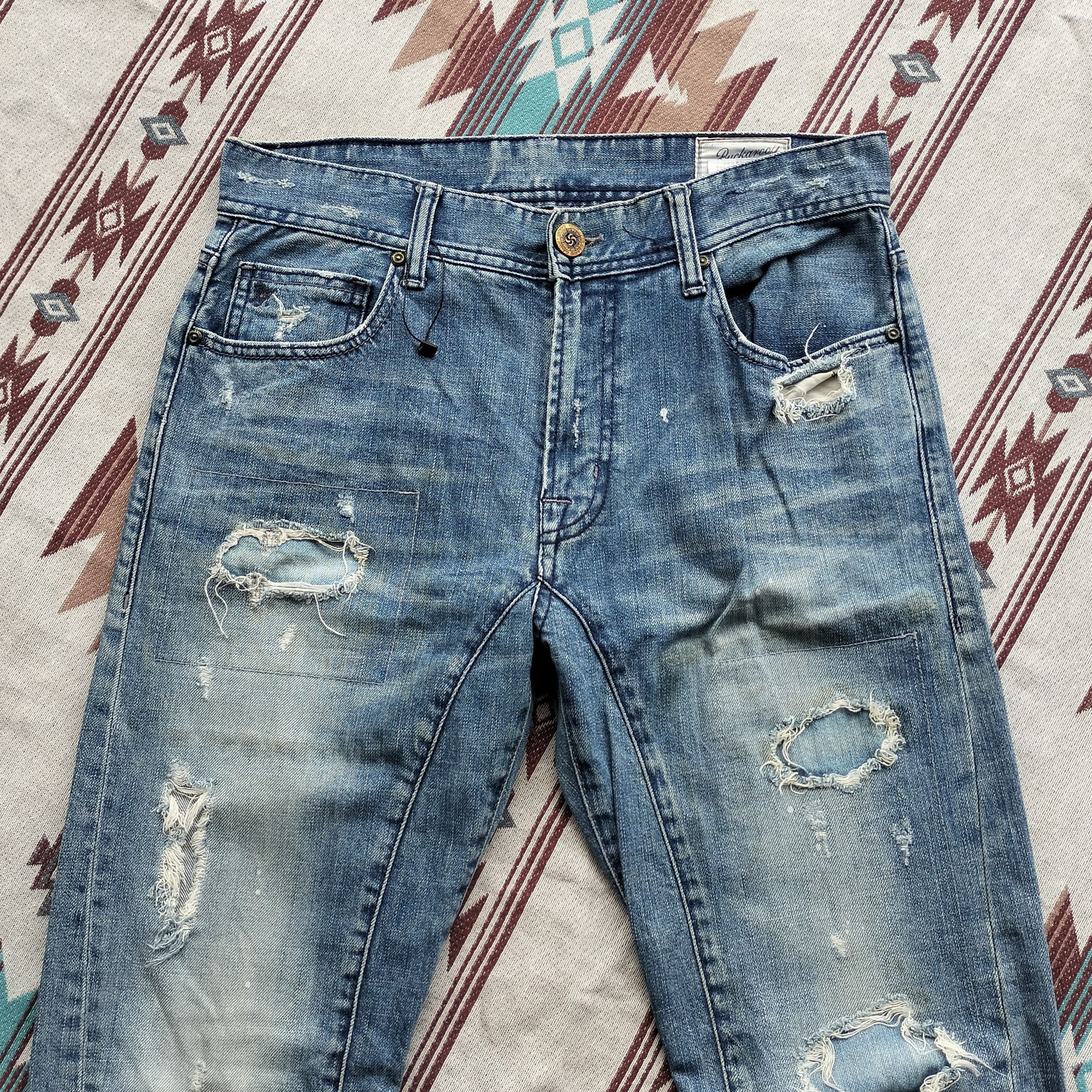 Jean Buckaroo curve distressed denim Size US 31 - 3 Thumbnail