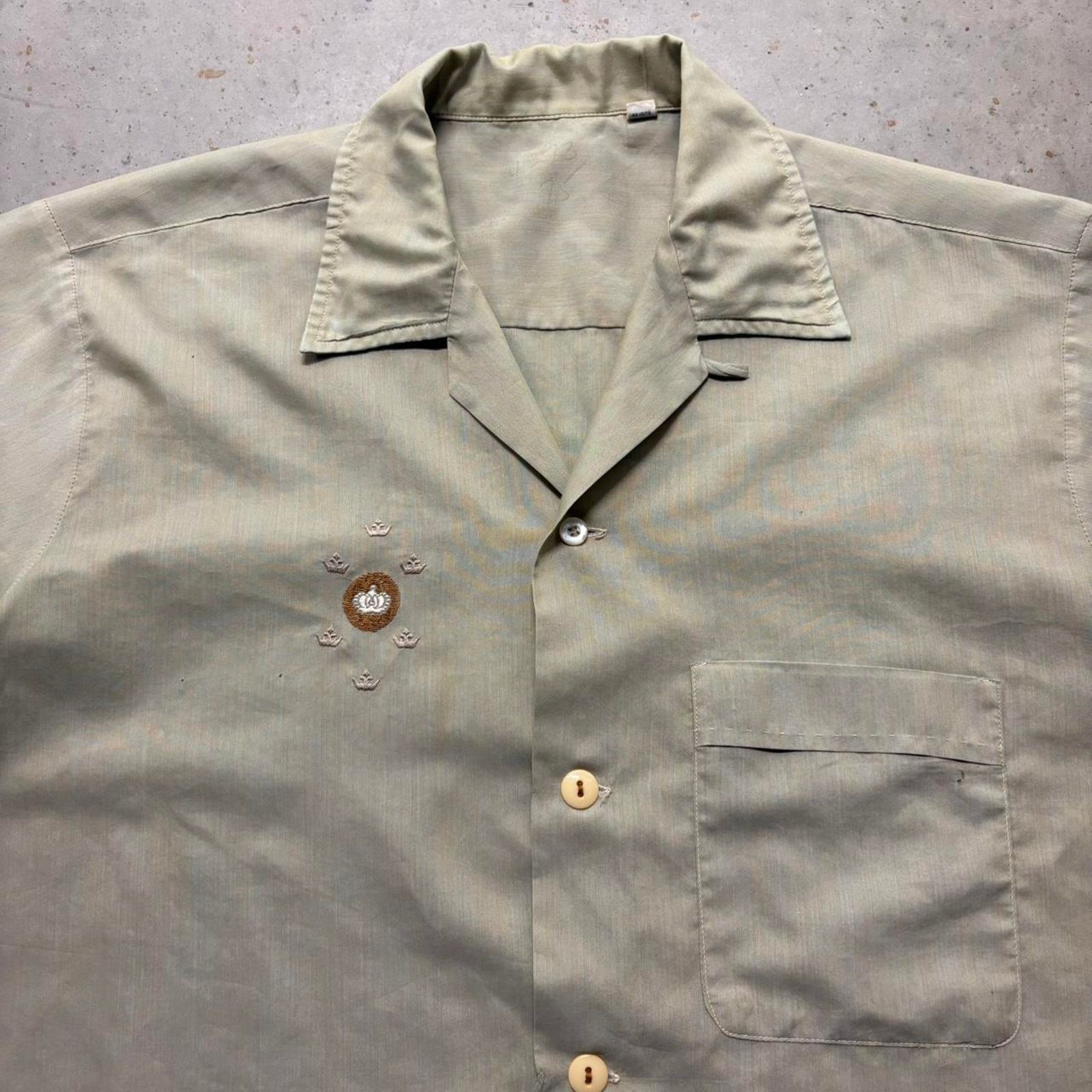 Japanese Brand × Vintage Crazy Vintage 60s Loop Collar Embroidered Button Up Shirt Size US M / EU 48-50 / 2 - 4 Thumbnail