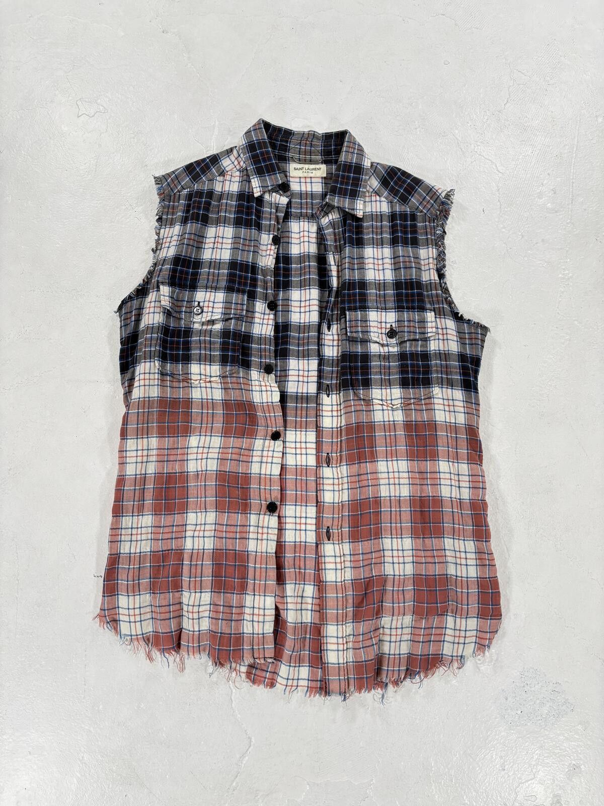 Saint Laurent Paris Saint Laurent Paris ss16 Surf Sound Flannel Size US S / EU 44-46 / 1 - 1 Thumbnail