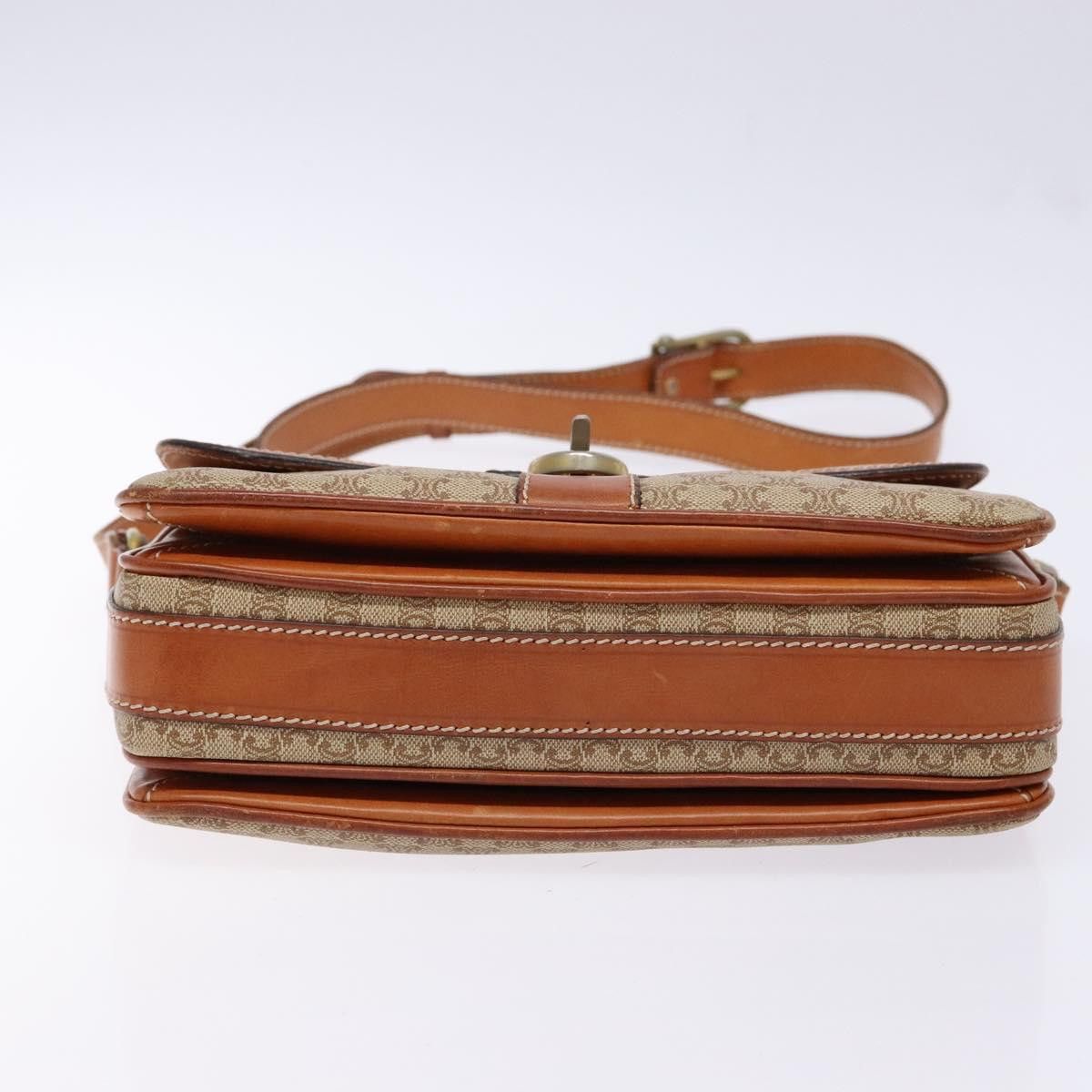 Celine CELINE Macadam Canvas Shoulder Bag Pvc Beige Gold Size ONE SIZE - 9 Thumbnail