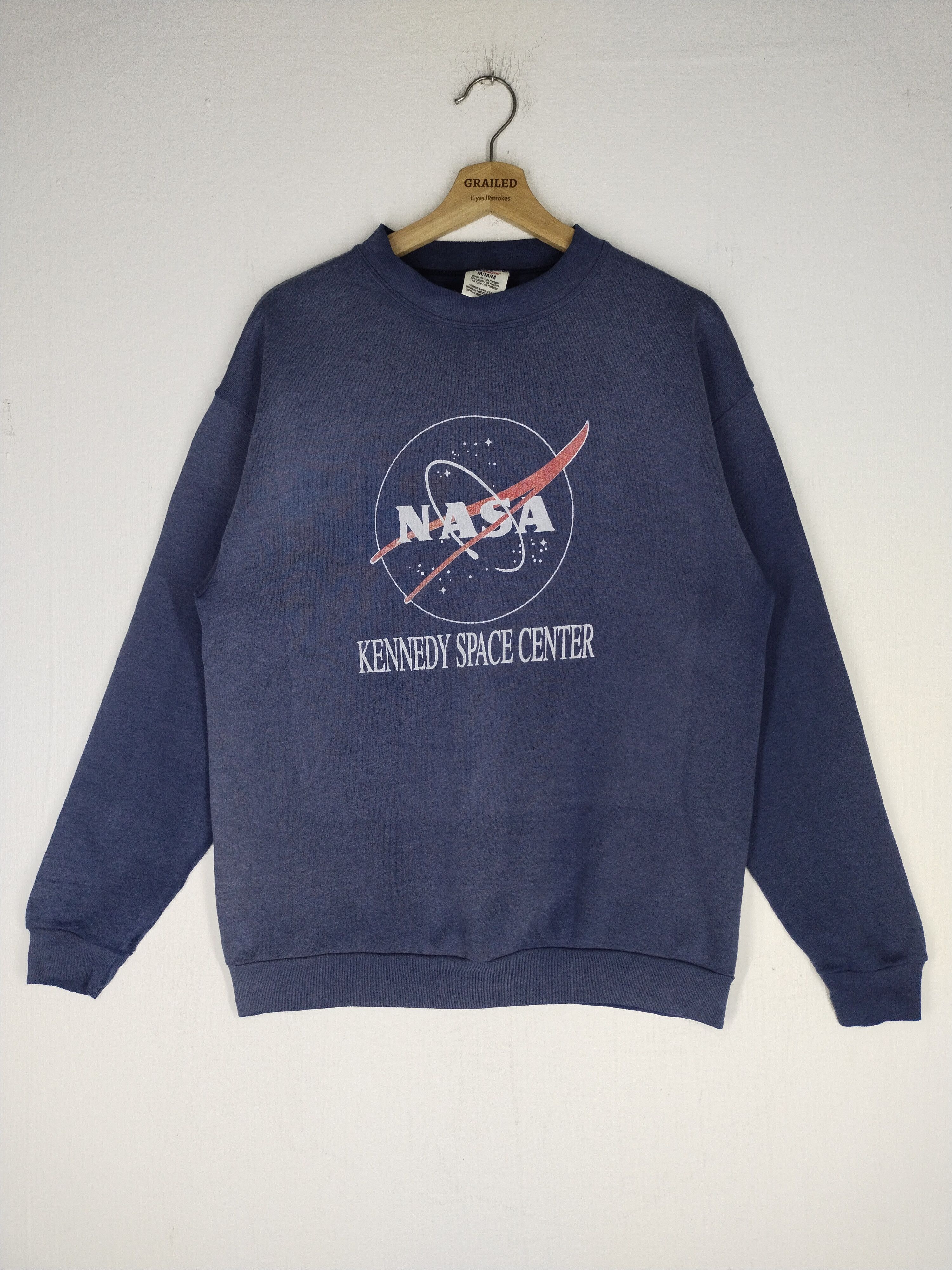 NASA × Vintage 🔥 Vtg Nasa Kennedy Space Center Sweatshirt Size US M / EU 48-50 / 2 - 1 Thumbnail