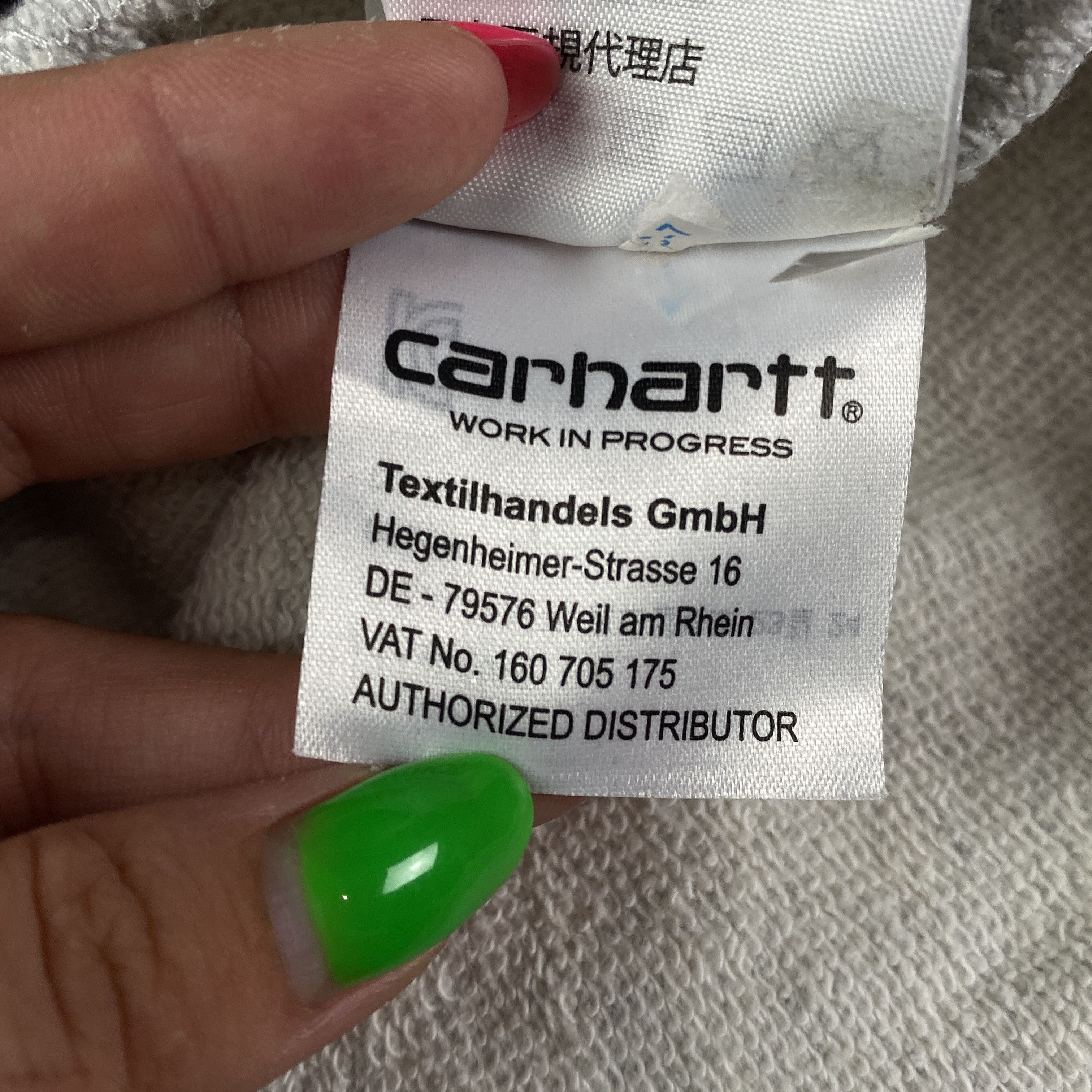 Carhartt × Carhartt Wip Mens Long Sleeve Hoodie Carhartt Big Logo Size S Size US S / EU 44-46 / 1 - 13 Thumbnail