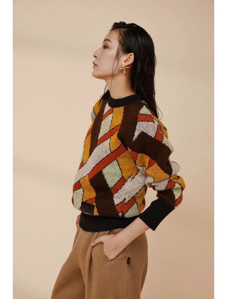 Louis Vuitton Louis Vuitton New geometric pullover sweater Size M / US 6-8 / IT 42-44 - 9 Thumbnail