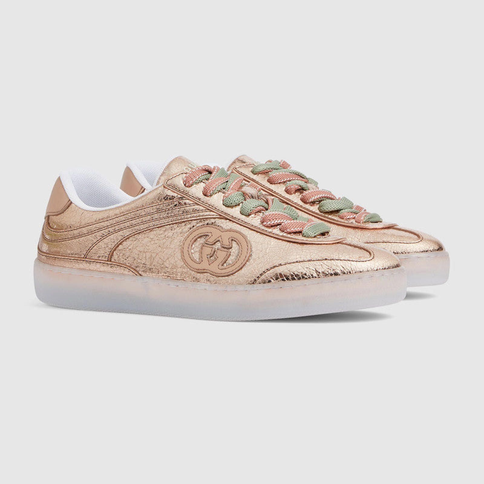 Gucci Gucci G75 Metallic Sneakers Size US 7.5 / IT 37.5 - 2 Thumbnail