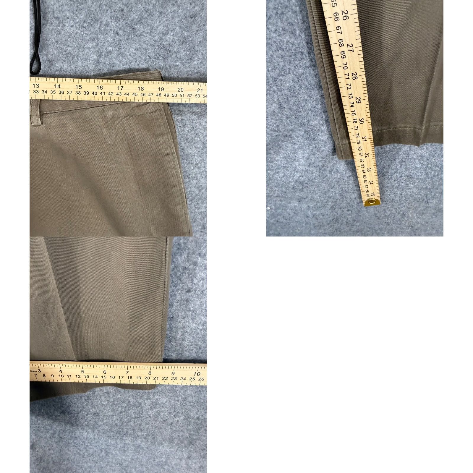 Lands' End Lands' End Chino Pants Mens 38 Khaki Brown Traditional Fit Flat Front Straight Leg Pockets Mens Size US 38 / EU 54 - 9 Thumbnail