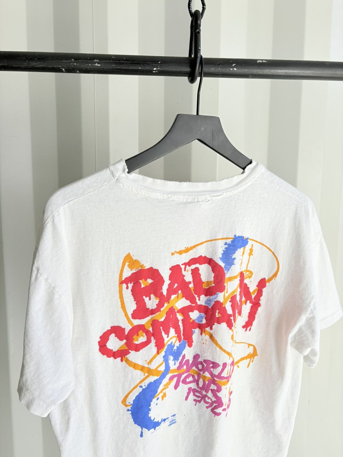 Band Tees Vintage Bad Company Faded Distressed Shirt GRUNGE Band Boxy Size US XL / EU 56 / 4 - 7 Thumbnail