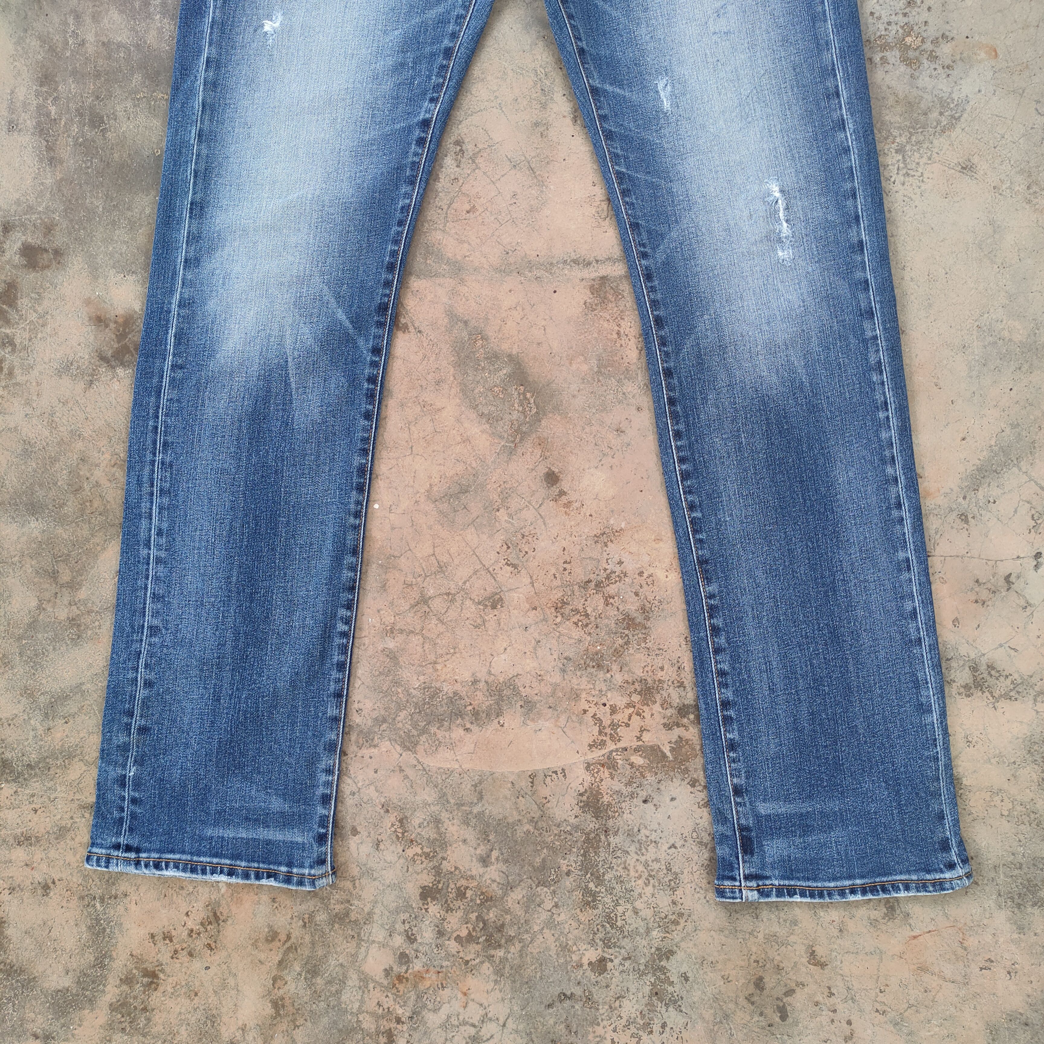Japanese Brand VINTAGE JAPANESE FADED SKINNY JEANS DENIM PANTS Size US 34 / EU 50 - 3 Thumbnail