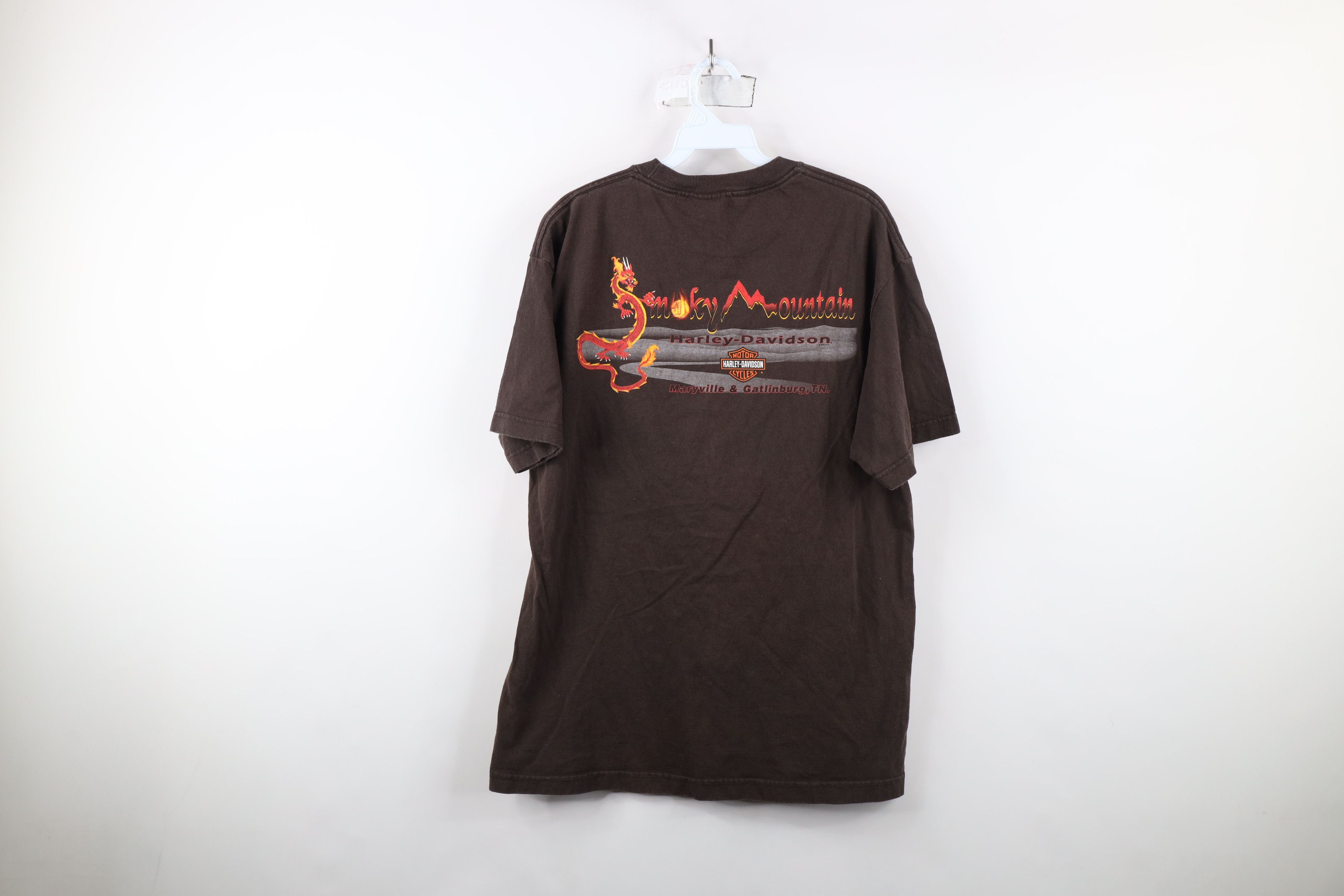 Harley Davidson × Vintage Vintage Y2K 2005 Harley Davidson Skull Dragon T-Shirt USA Size US L / EU 52-54 / 3 - 11 Thumbnail