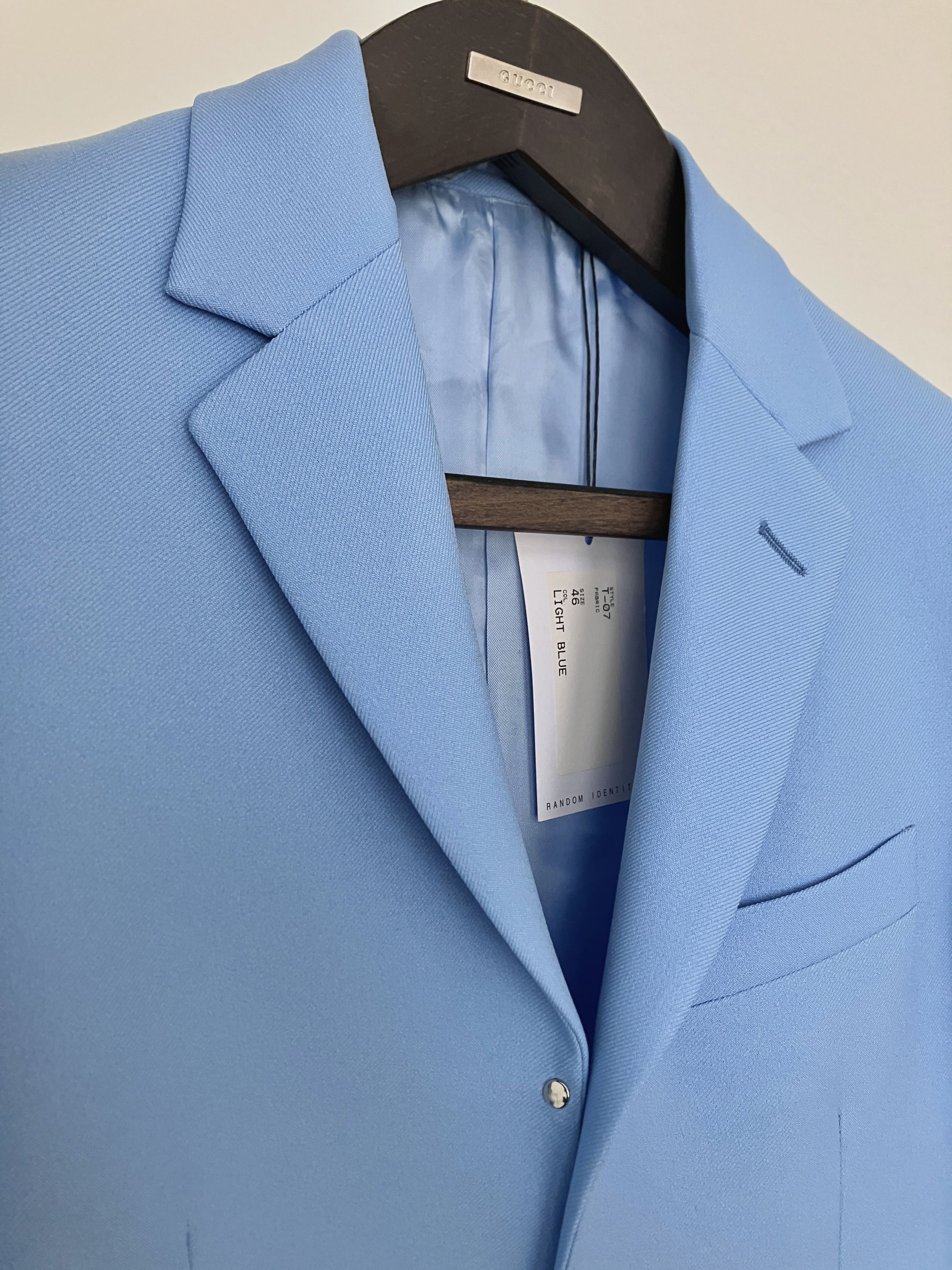 Random Identities Random Identities Blue Buttonless Blazer 46 S Size 46S - 2 Thumbnail