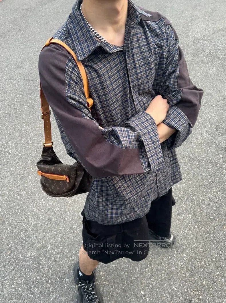 Acne Studios Acne Studios Flannel Patchwork Design Plaid Single-breaste Size US S / EU 44-46 / 1 - 5 Thumbnail