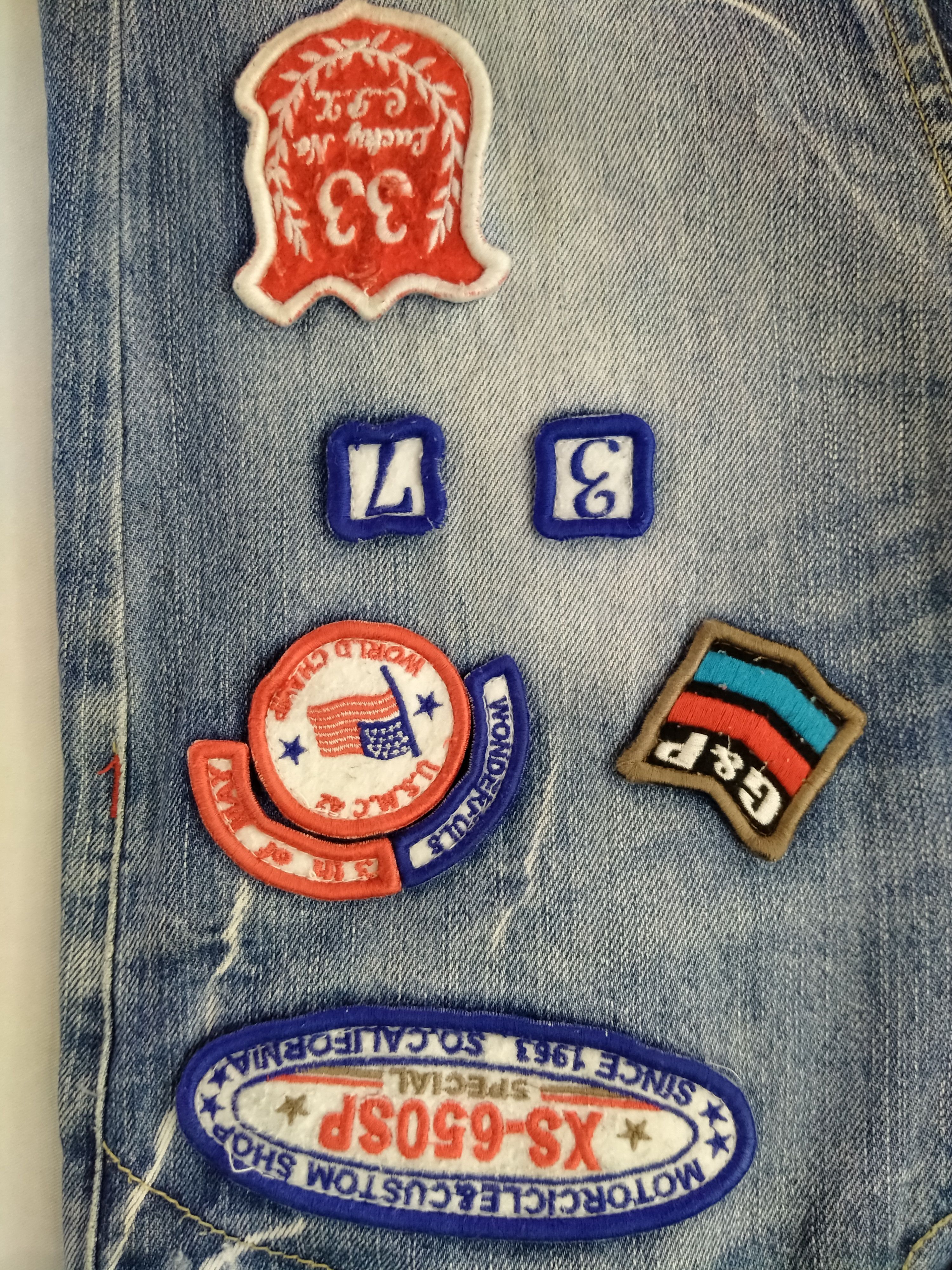 Hysteric Glamour Lucky Store Japanese Brand Distressed Patch 31x31 JN043 Size US 31 - 17 Thumbnail