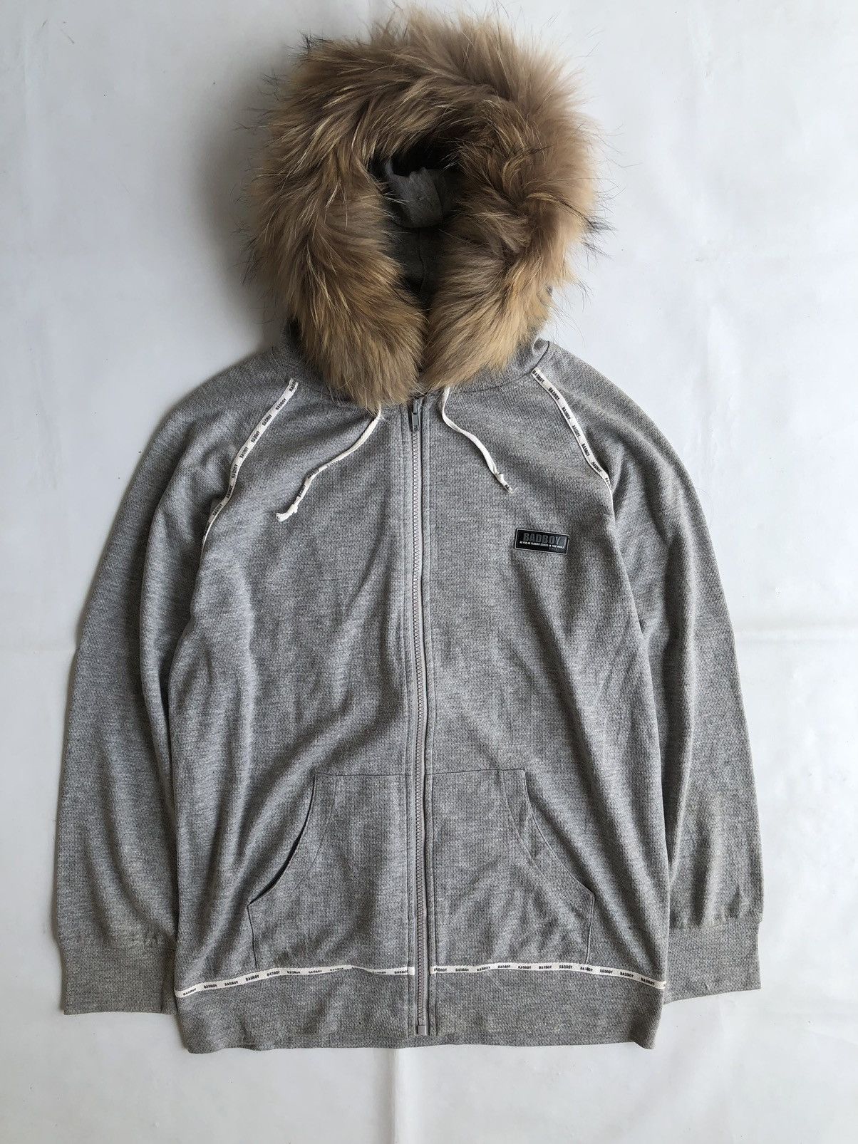 If Six Was Nine × Japanese Brand × Le Grande Bleu (L.G.B.) Bad Boy Zipper Fur Hoodie Poem ifsixwanine Style Size US L / EU 52-54 / 3 - 1 Thumbnail