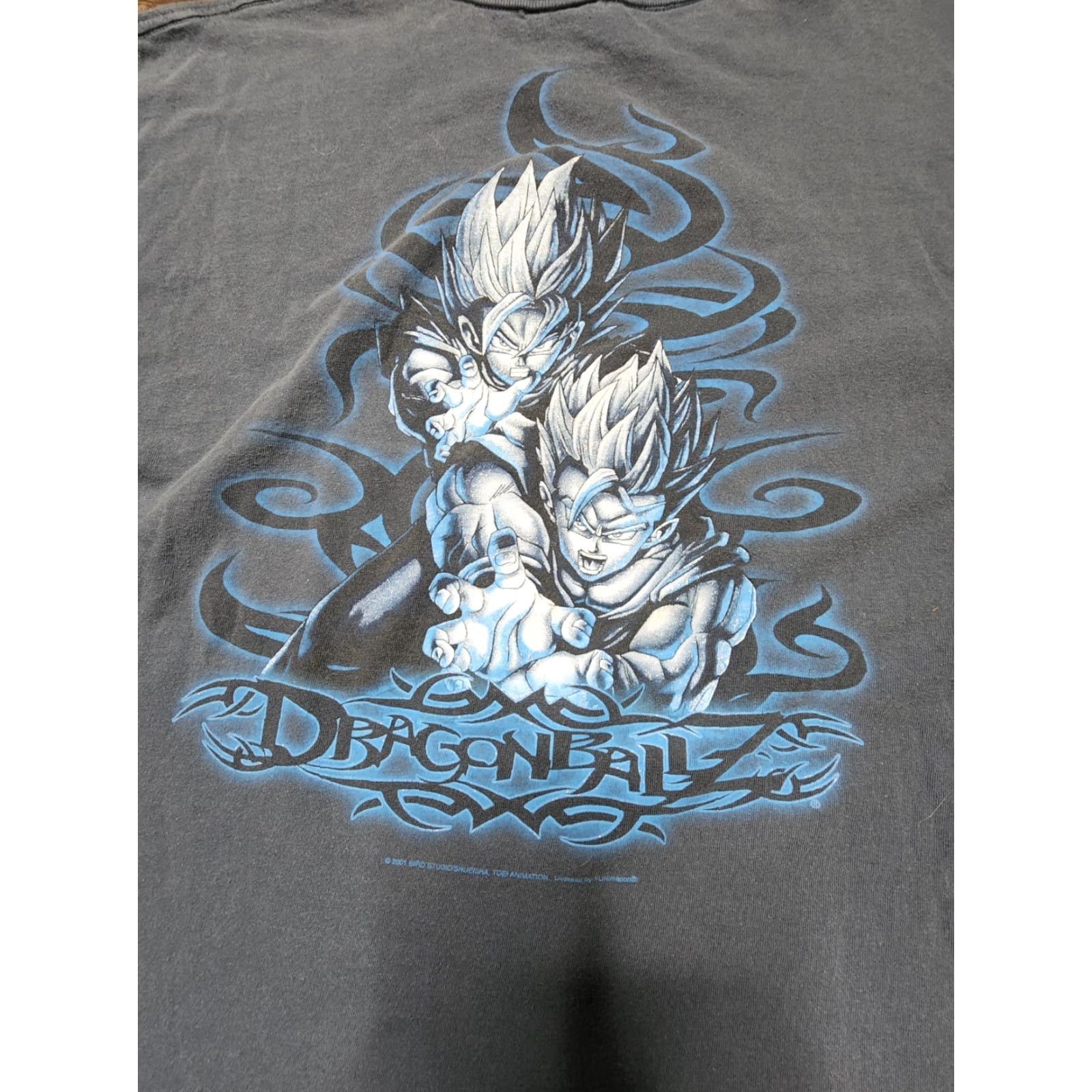 Vintage VINTAGE Dragon Ball Z T-Shirt Mens XXL US Made 2000s Goku Double Sided Crew Neck Cotton Graphic Tee Size US XXL / EU 58 / 5 - 3 Thumbnail