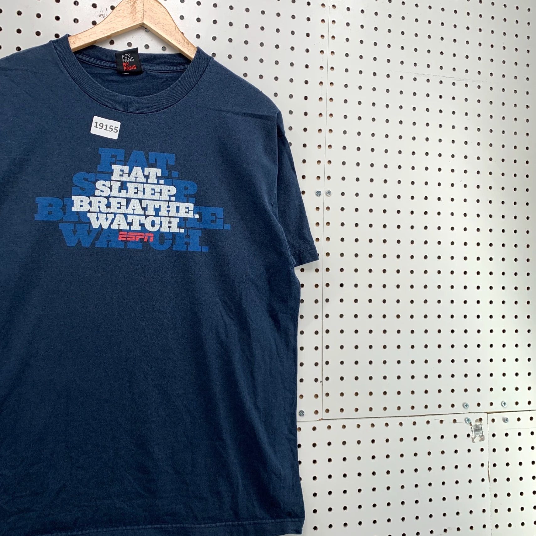 Vintage Vintage ESPN Shirt Navy Blue Eat Sleep Breathe Watch Adult Large 21.5x28 Sports Size US L / EU 52-54 / 3 - 4 Thumbnail