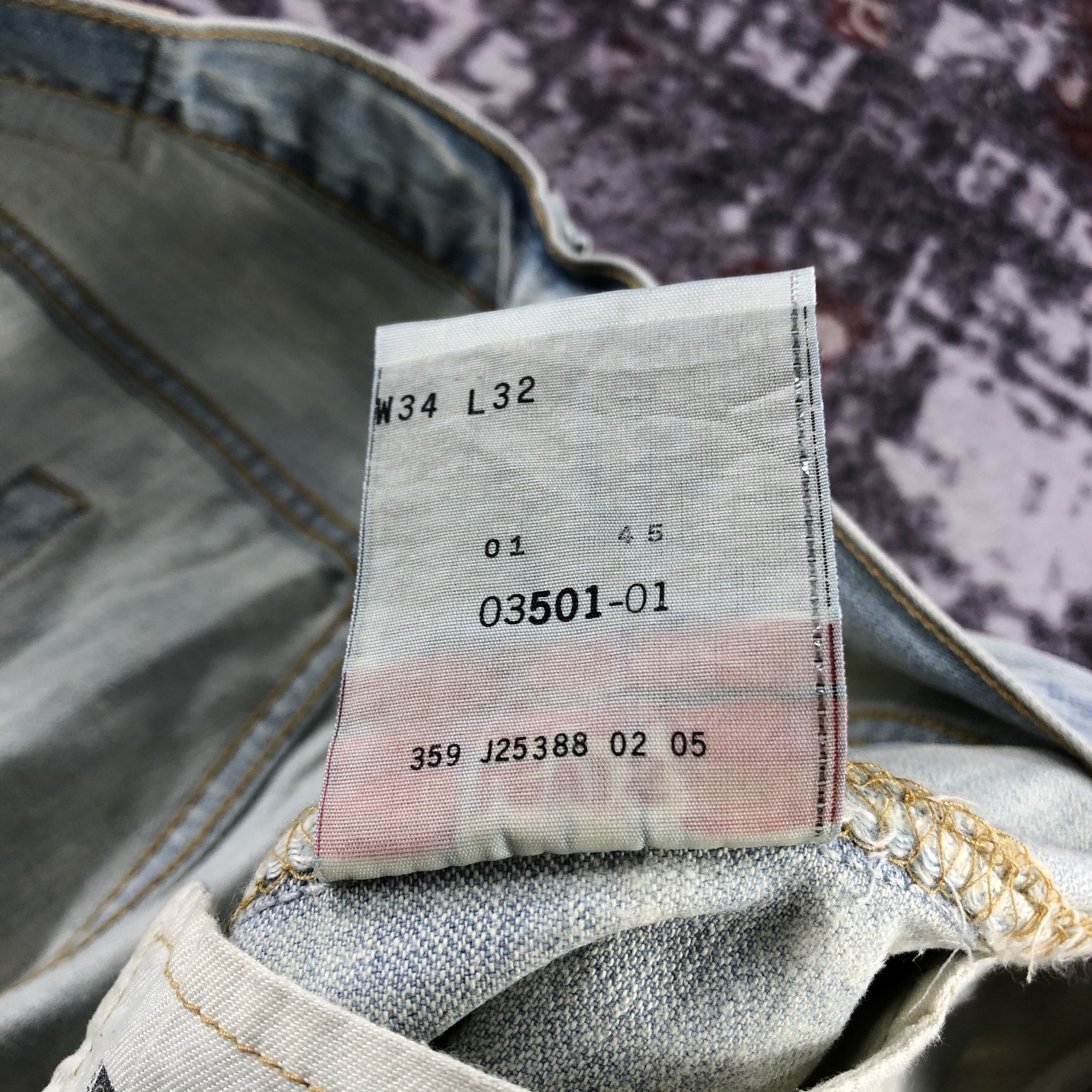Levi's × Vintage Vintage 90s Light Wash Levis 501 Jeans-JM2905 Size US 34 / EU 50 - 15 Thumbnail