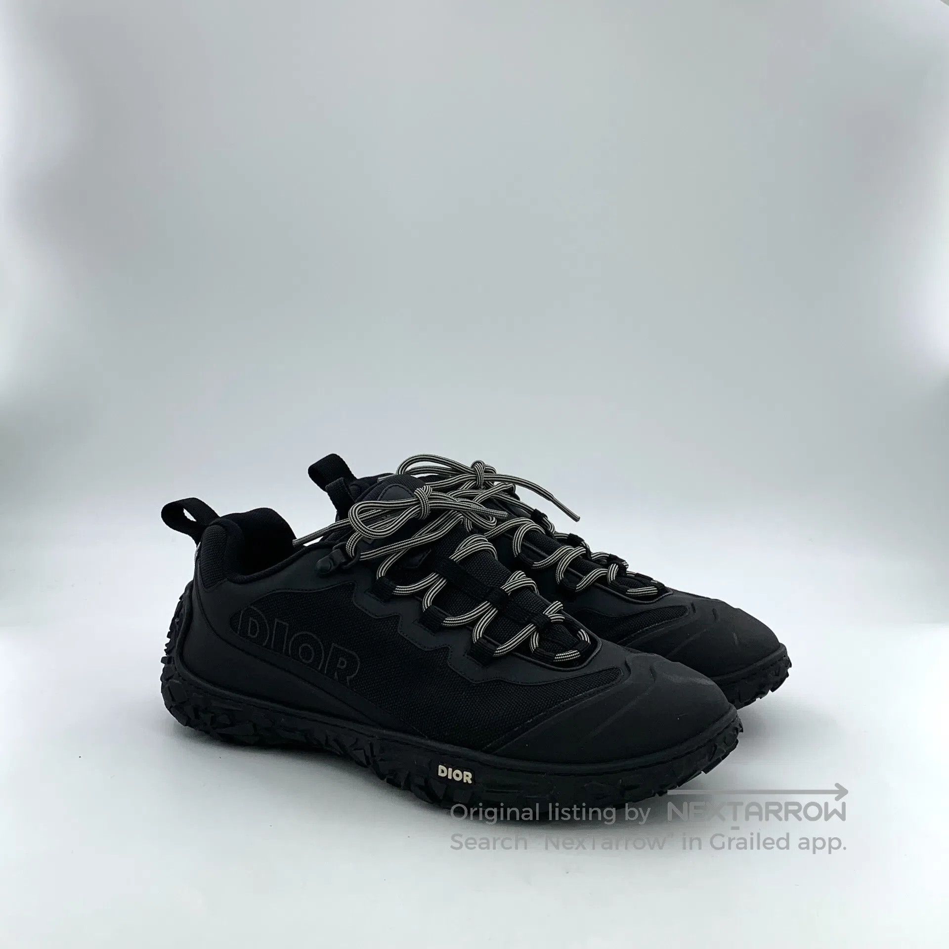 Dior Dior Black lace-up casual flat sport shoes| Size US 11 / EU 44 - 2 Thumbnail