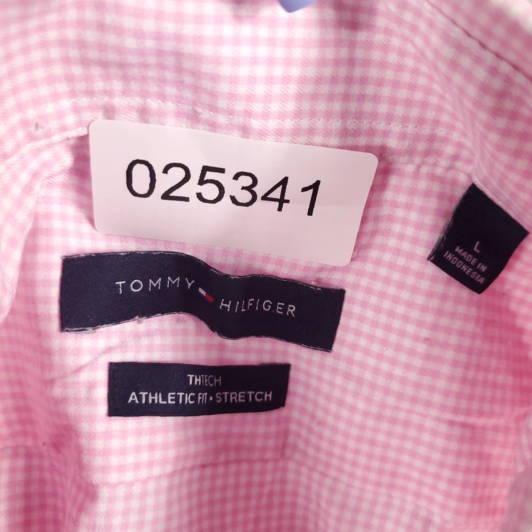 Tommy Hilfiger Tommy Hilfiger Pink Check Button-Up Shirt Men’s Large Long Sleeve Casual Preppy Size US L / EU 52-54 / 3 - 7 Thumbnail