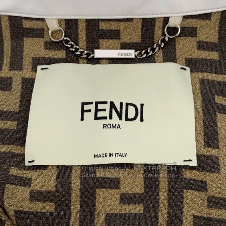 Fendi Fendi White patent leather lapel long sleeve single breast Size XXS / US 00 / IT 34 - 5 Thumbnail